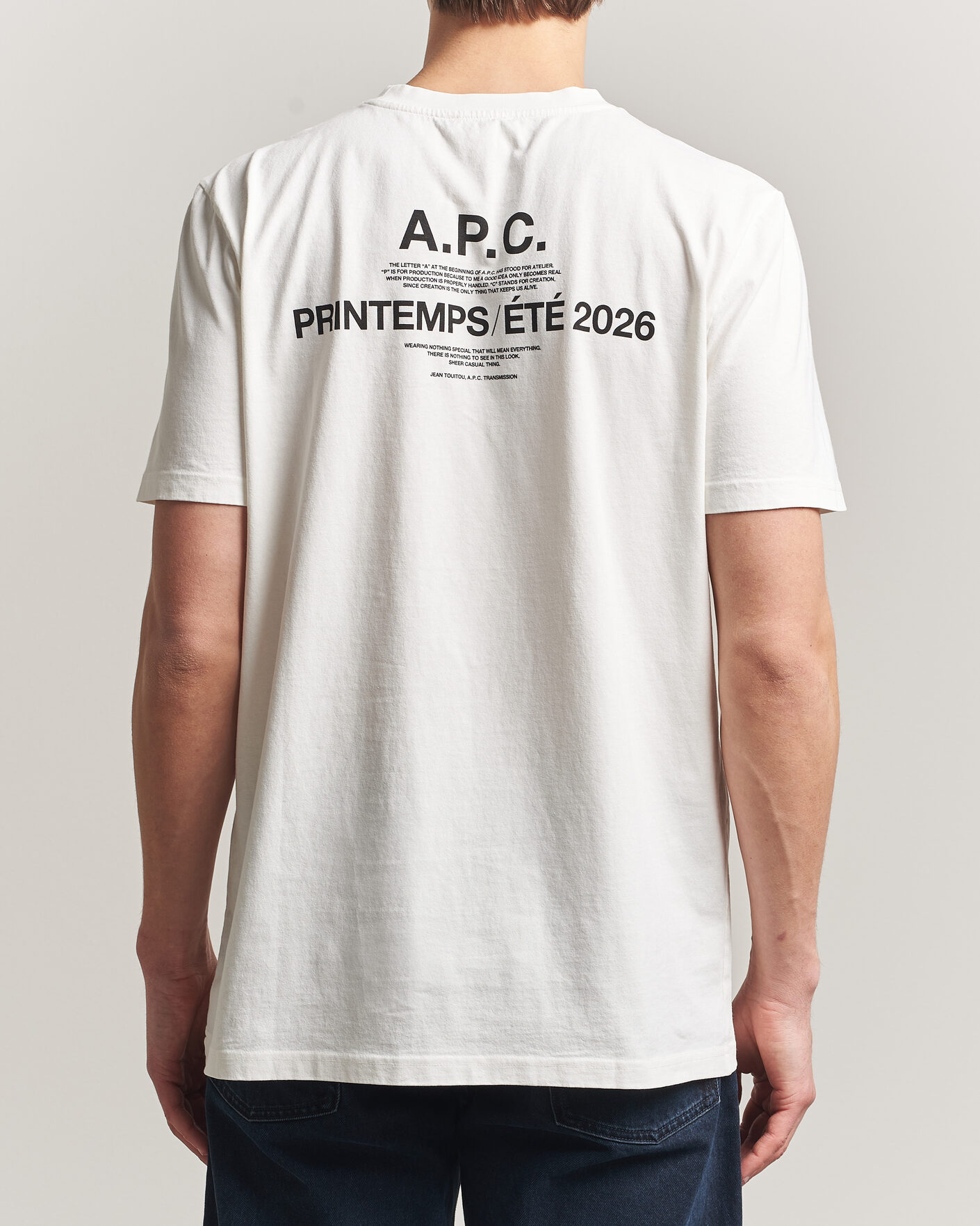 Herren | T-Shirts | A.P.C. | Printed Crew Neck T-Shirt Off White