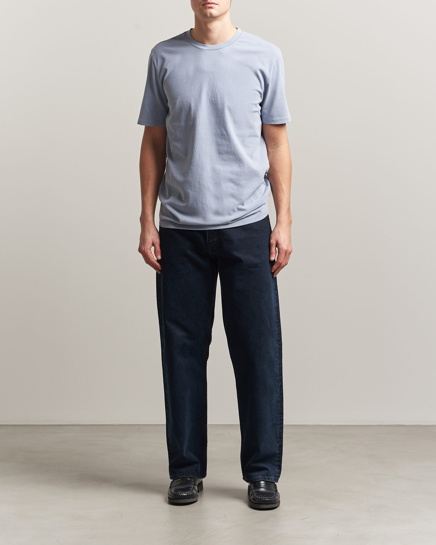 Herren | T-Shirts | A.P.C. | Printed Crew Neck T-Shirt Light Blue