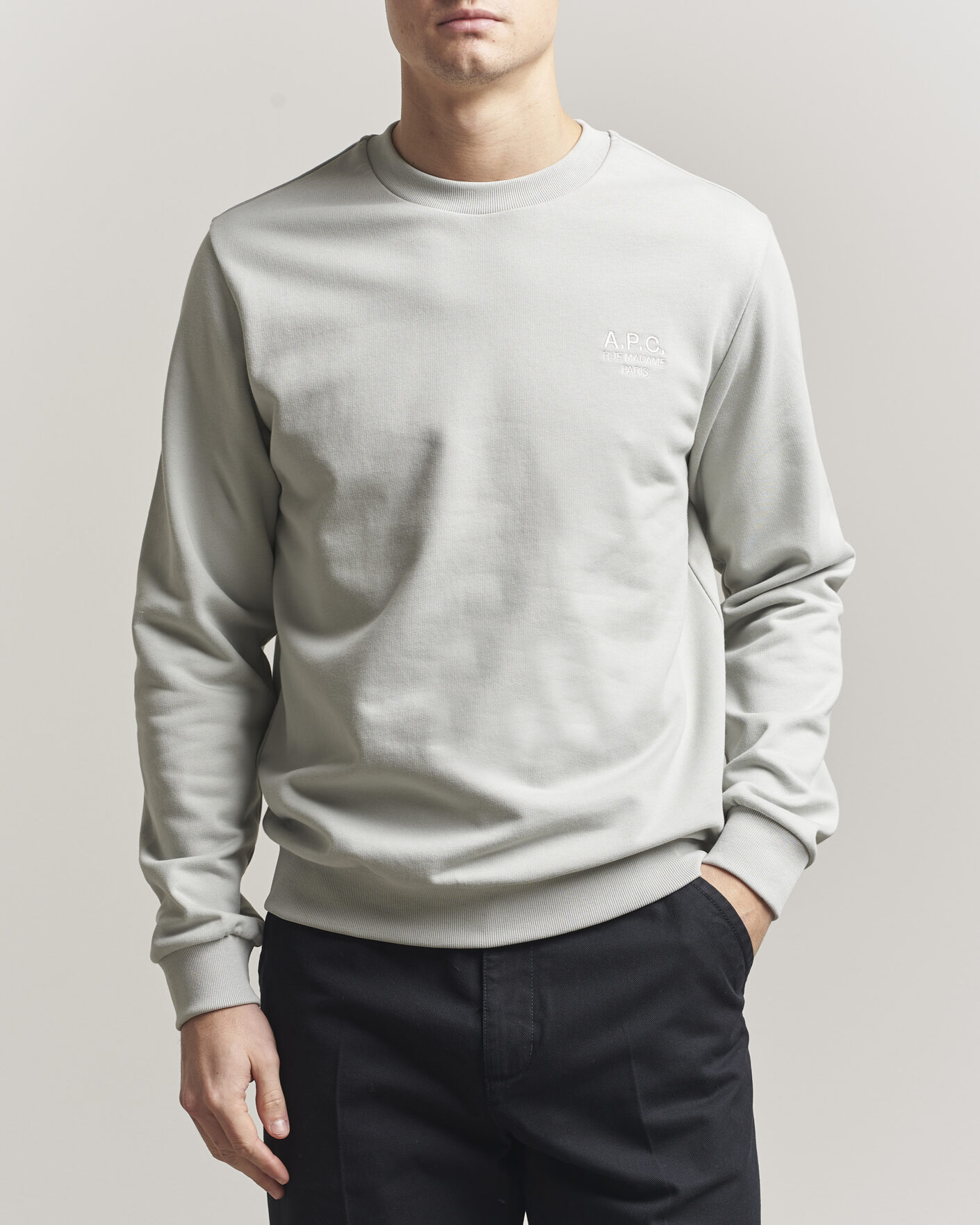 Herren | Pullover | A.P.C. | Rue Madame Sweatshirt Light Green