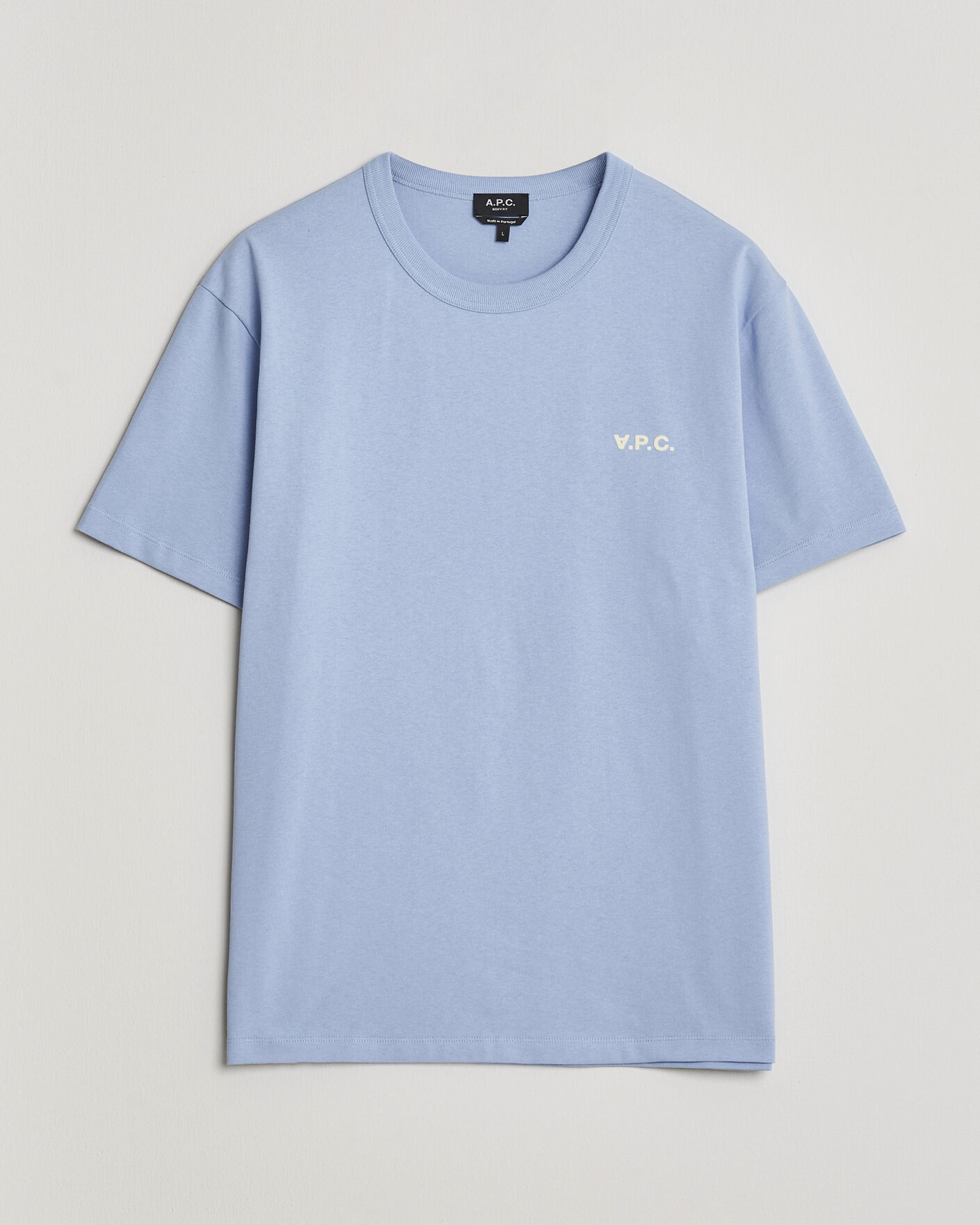 Herren | T-Shirts | A.P.C. | Boxy Fit Petit VPC T-Shirt Light Blue