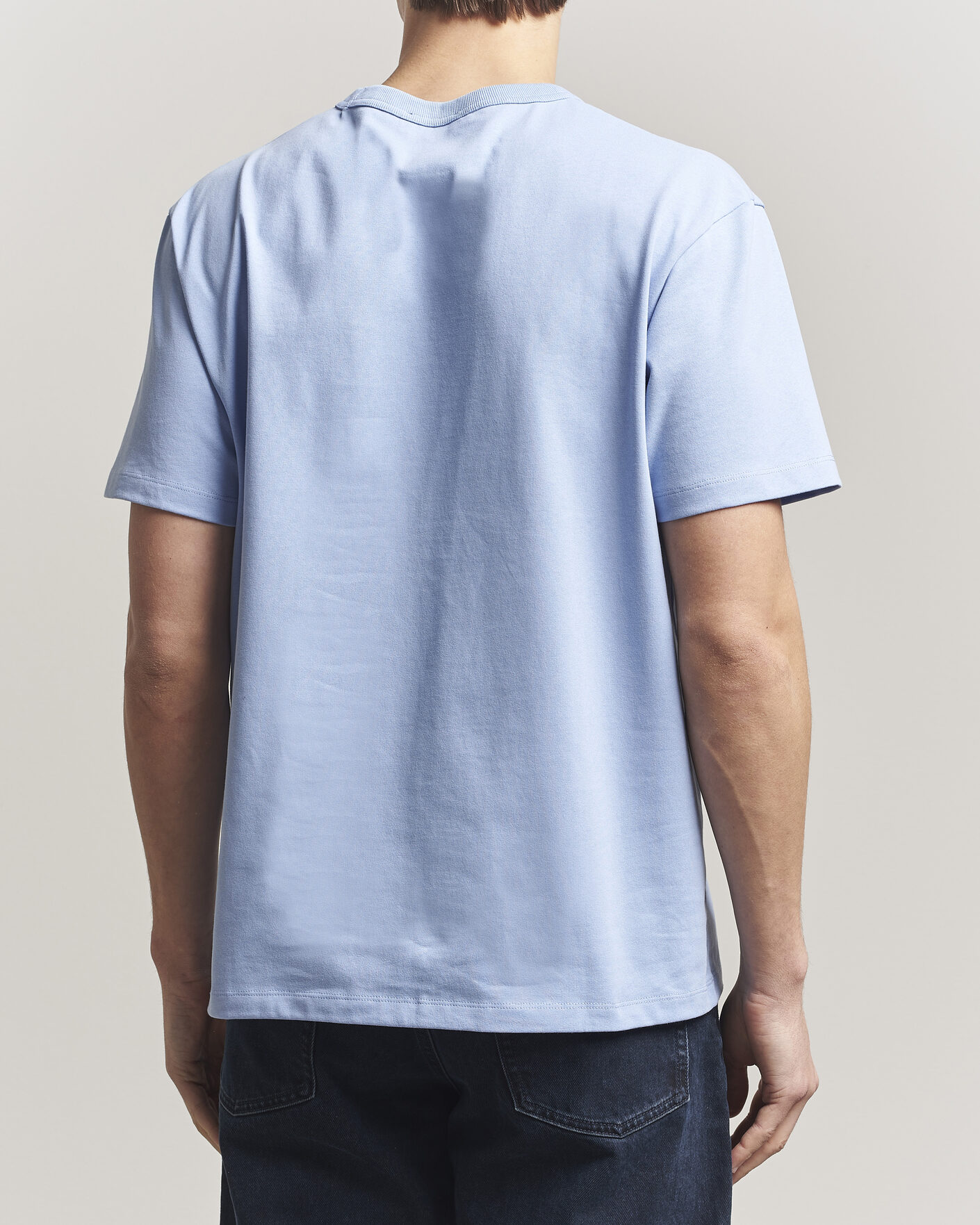 Herren | T-Shirts | A.P.C. | Boxy Fit Petit VPC T-Shirt Light Blue