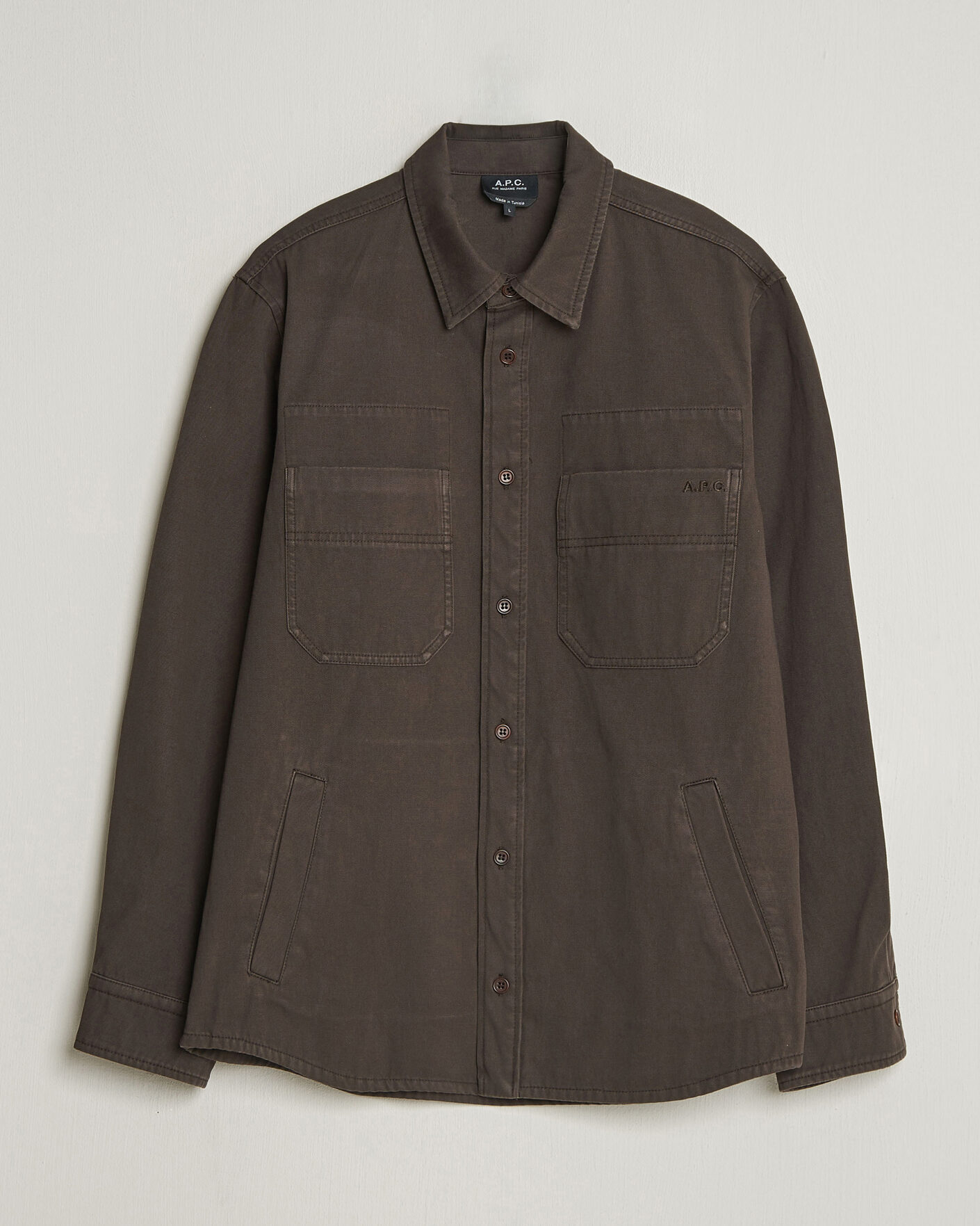 Herren | Hemden | A.P.C. | Noah Cotton Overshirt Dark Brown