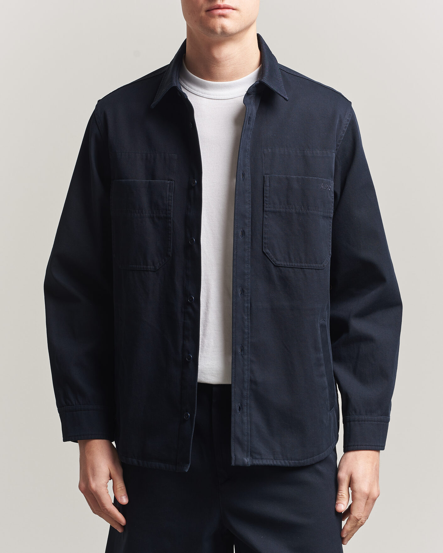 Herren | Hemden | A.P.C. | Noah Cotton Overshirt Dark Navy