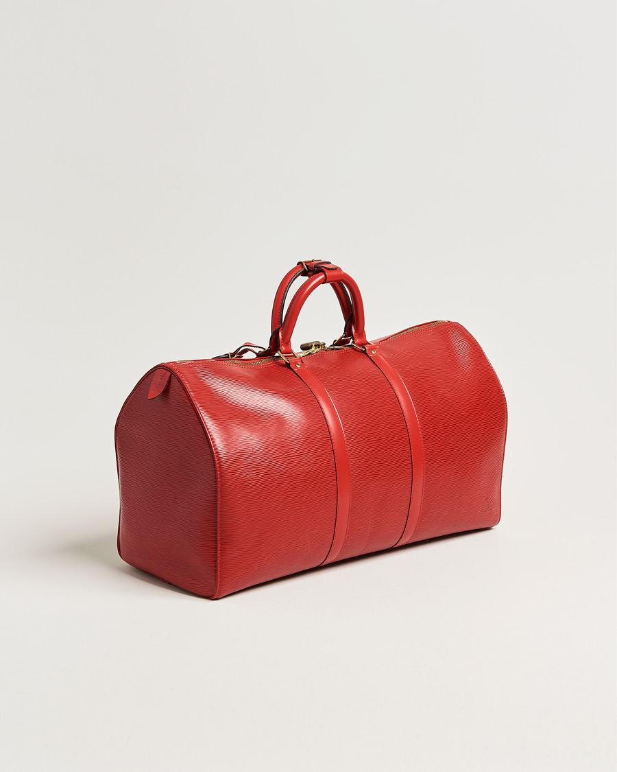 Herren | Pre-Owned & Vintage Bags | Louis Vuitton Pre-Owned | Keepall 50 Epi Leather Red