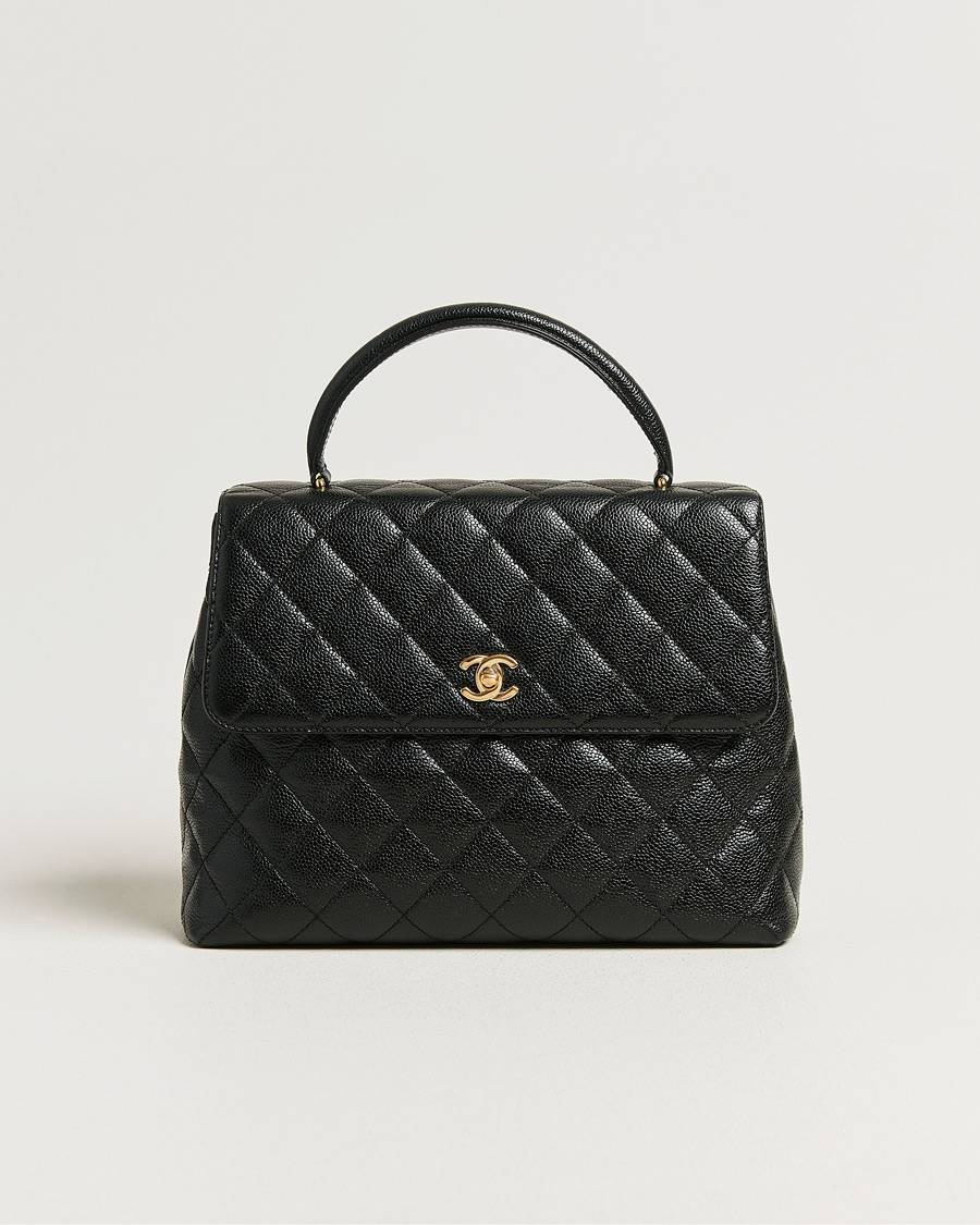 Herren | Neu im Onlineshop | Chanel Pre-Owned | Kelly Top Handle Bag Caviar Black