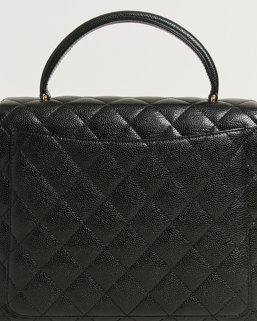 Herren | Pre-Owned & Vintage Bags | Chanel Pre-Owned | Kelly Top Handle Bag Caviar Black