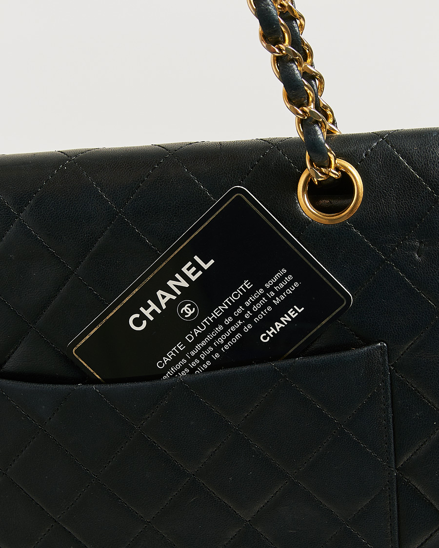 Herren | Pre-Owned & Vintage Bags | Chanel Pre-Owned | Classic Double Flap Small Lamskin Black