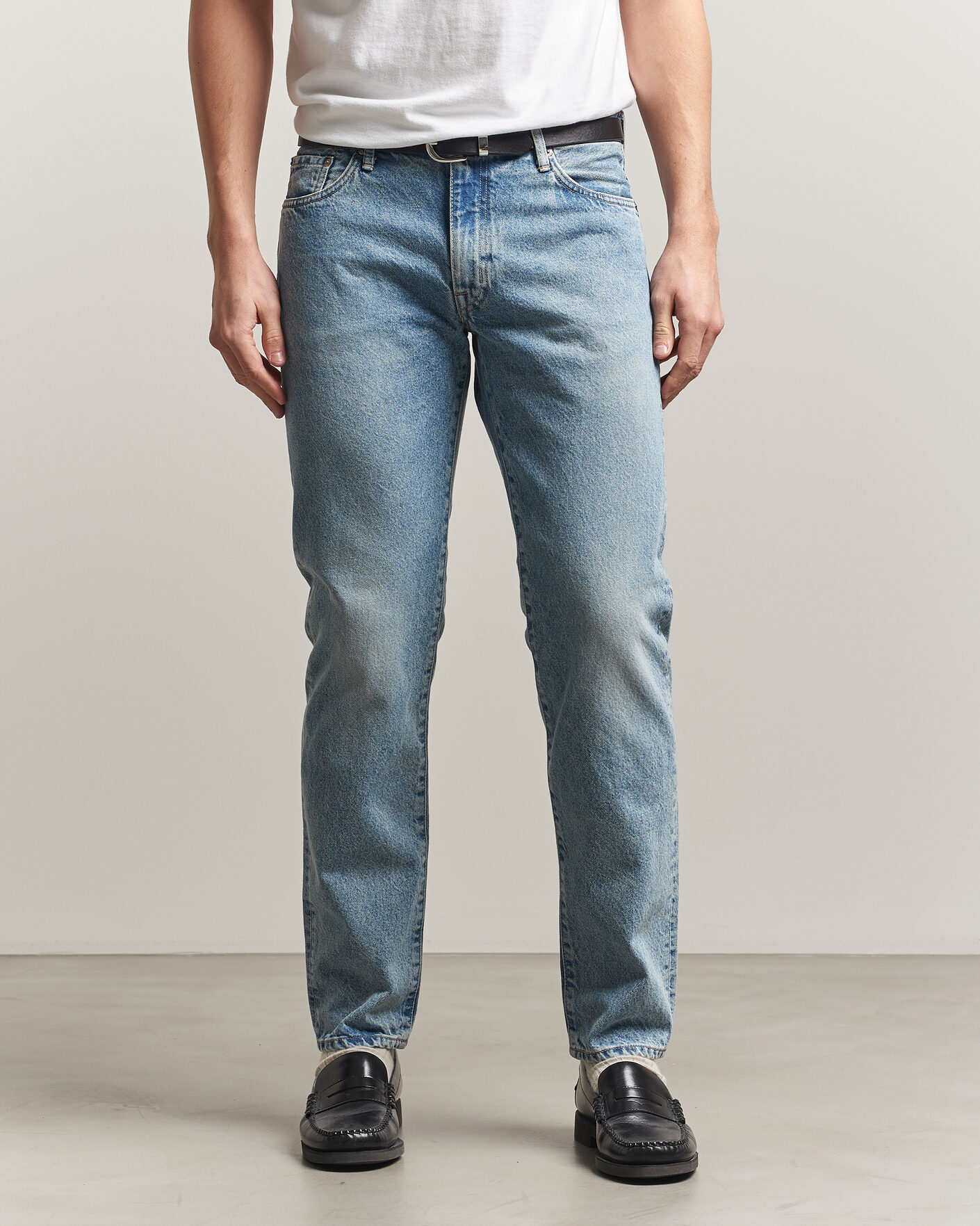 Herren | Hosen | EDWIN | Regular Tapered Jeans Used Light Blue