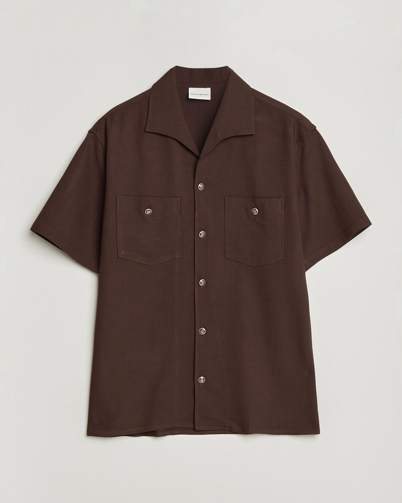 Herren | Hemden | Drôle de Monsieur | Viscose Resort Shirt Brown