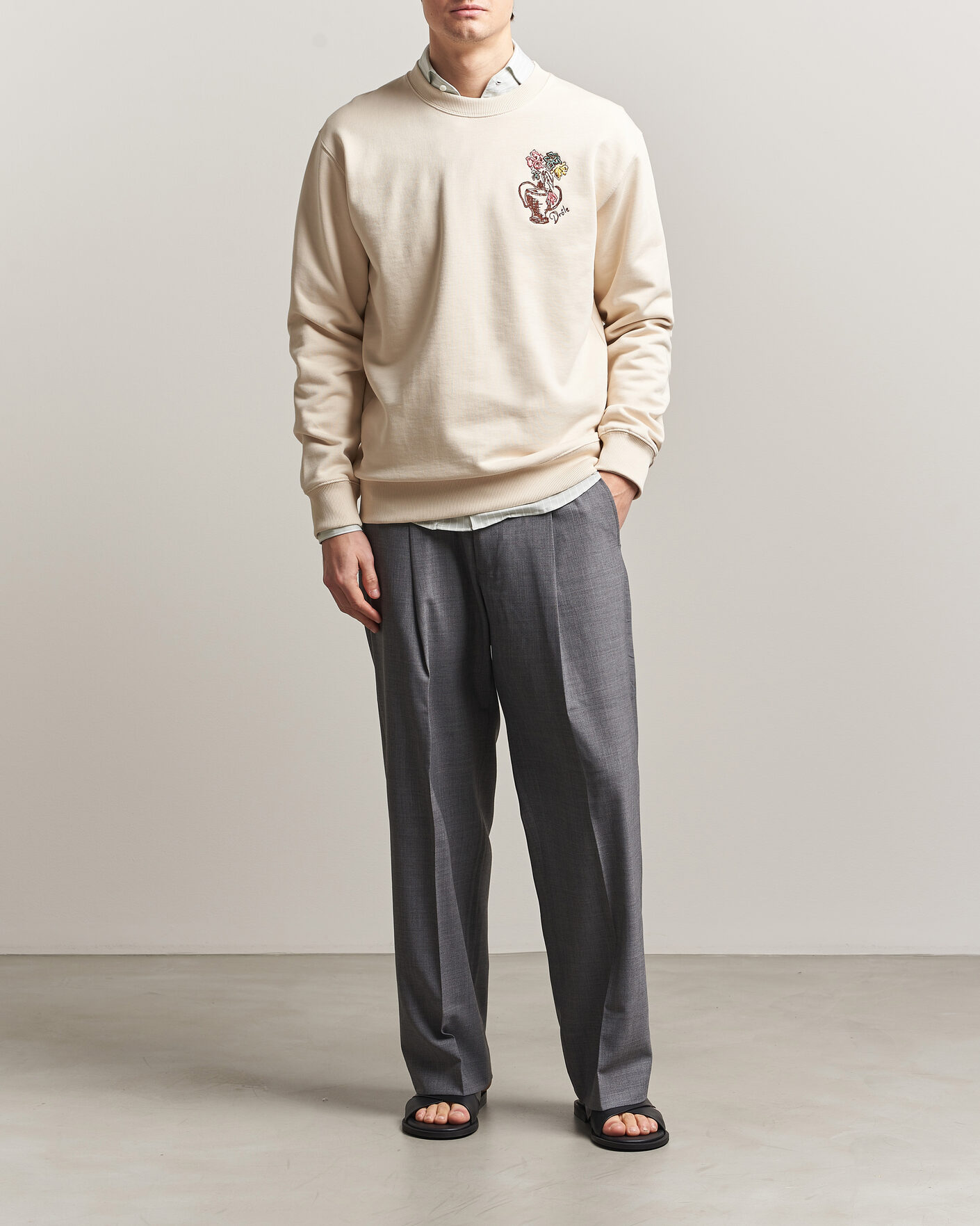Herren | Pullover | Drôle de Monsieur | Vase Havana Sweatshirt Sand