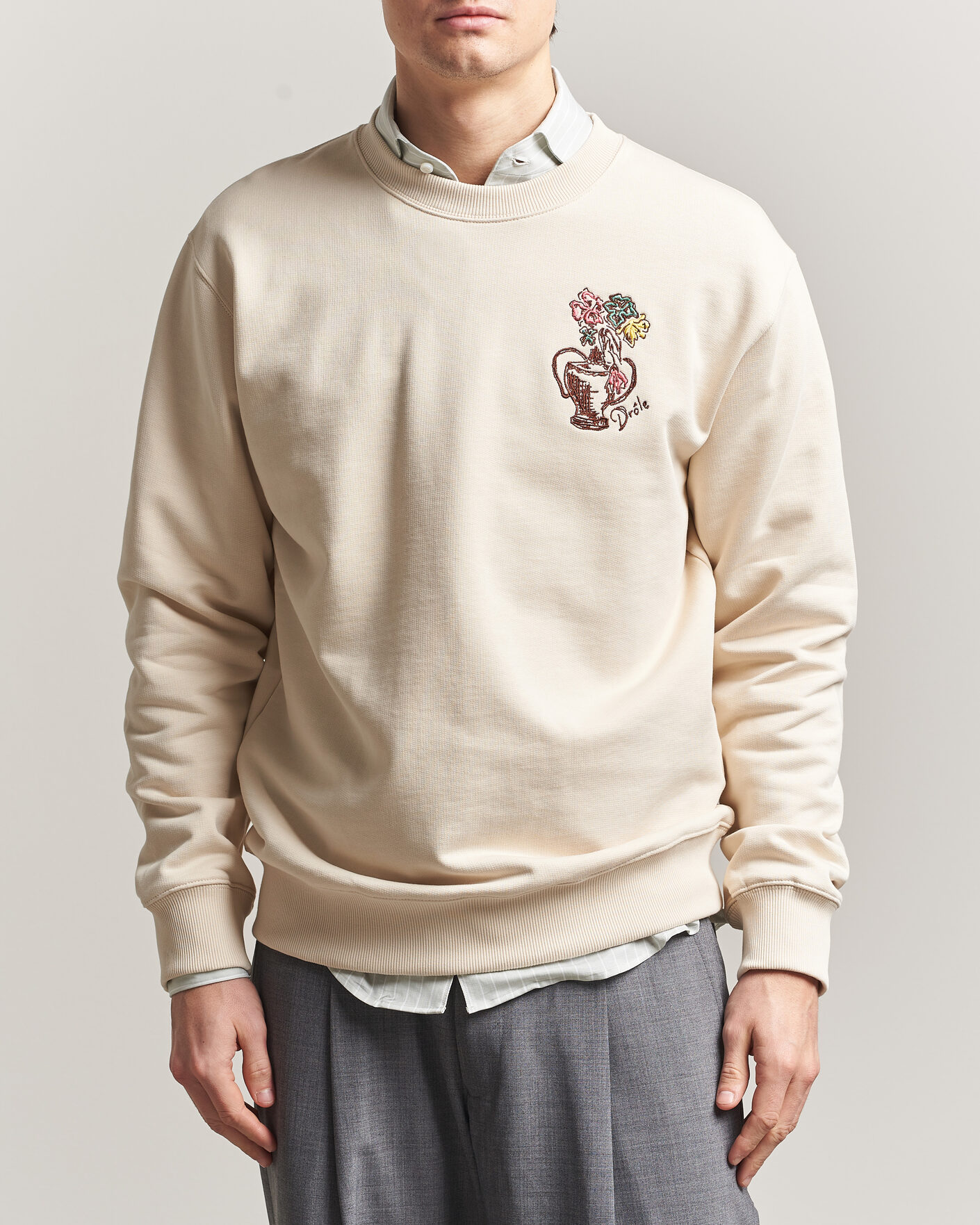 Herren | Pullover | Drôle de Monsieur | Vase Havana Sweatshirt Sand