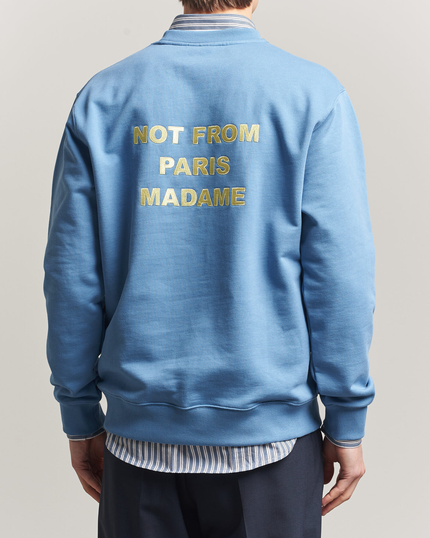 Herren | Pullover | Drôle de Monsieur | Slogan Sweatshirt Atlantic Blue