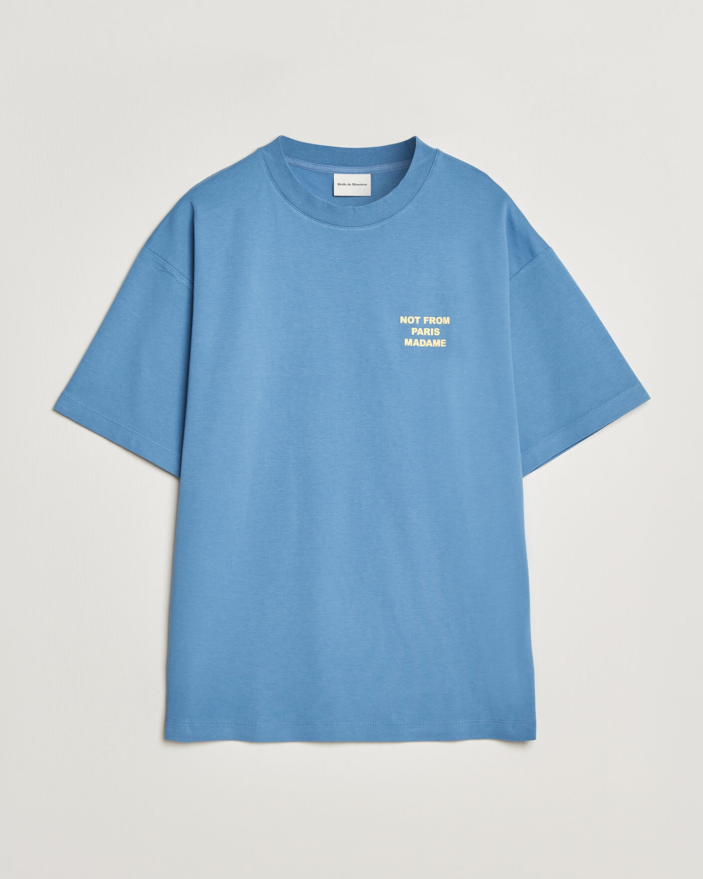 Herren | T-Shirts | Drôle de Monsieur | Slogan T-Shirt Atlantic Blue