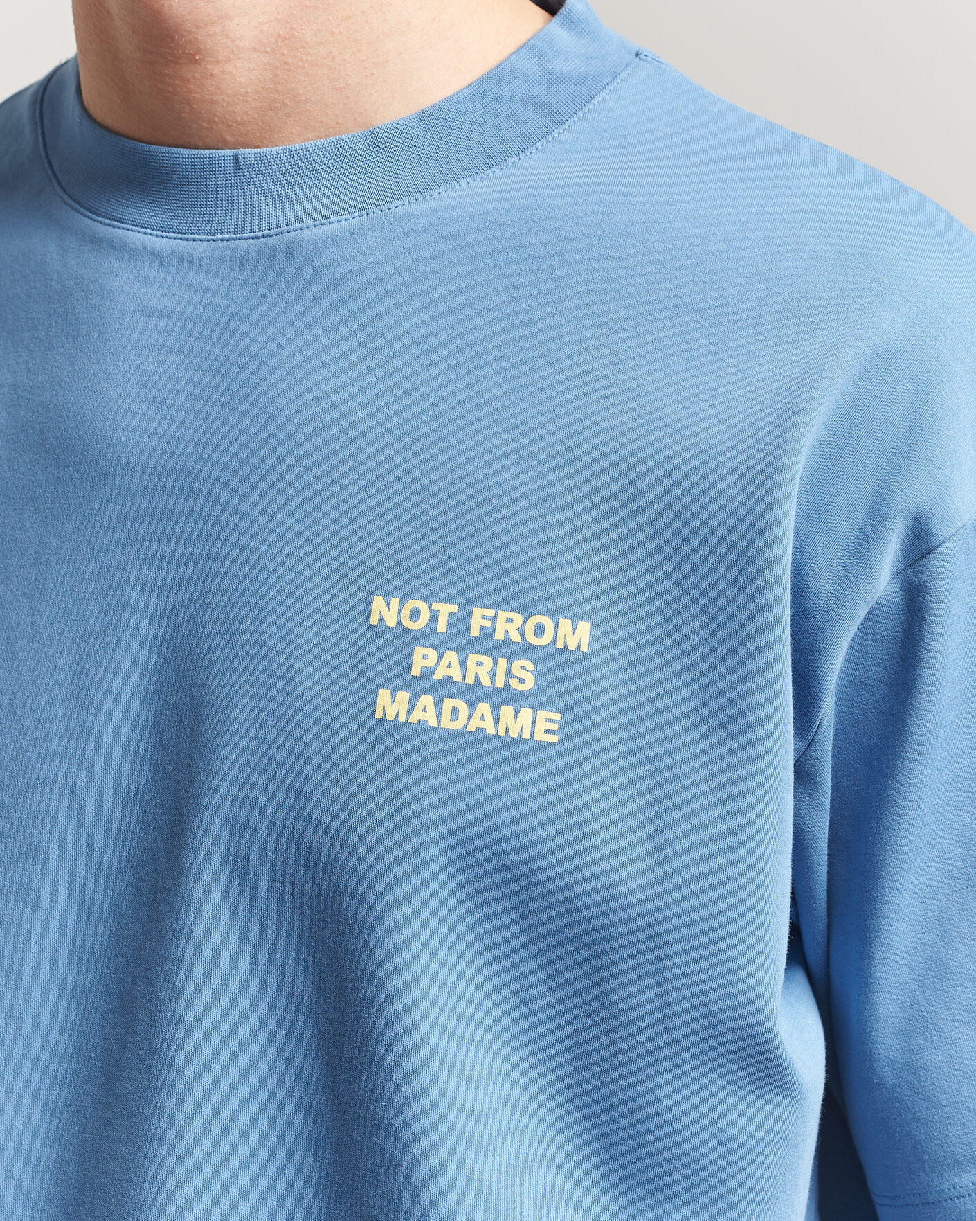 Herren | T-Shirts | Drôle de Monsieur | Slogan T-Shirt Atlantic Blue