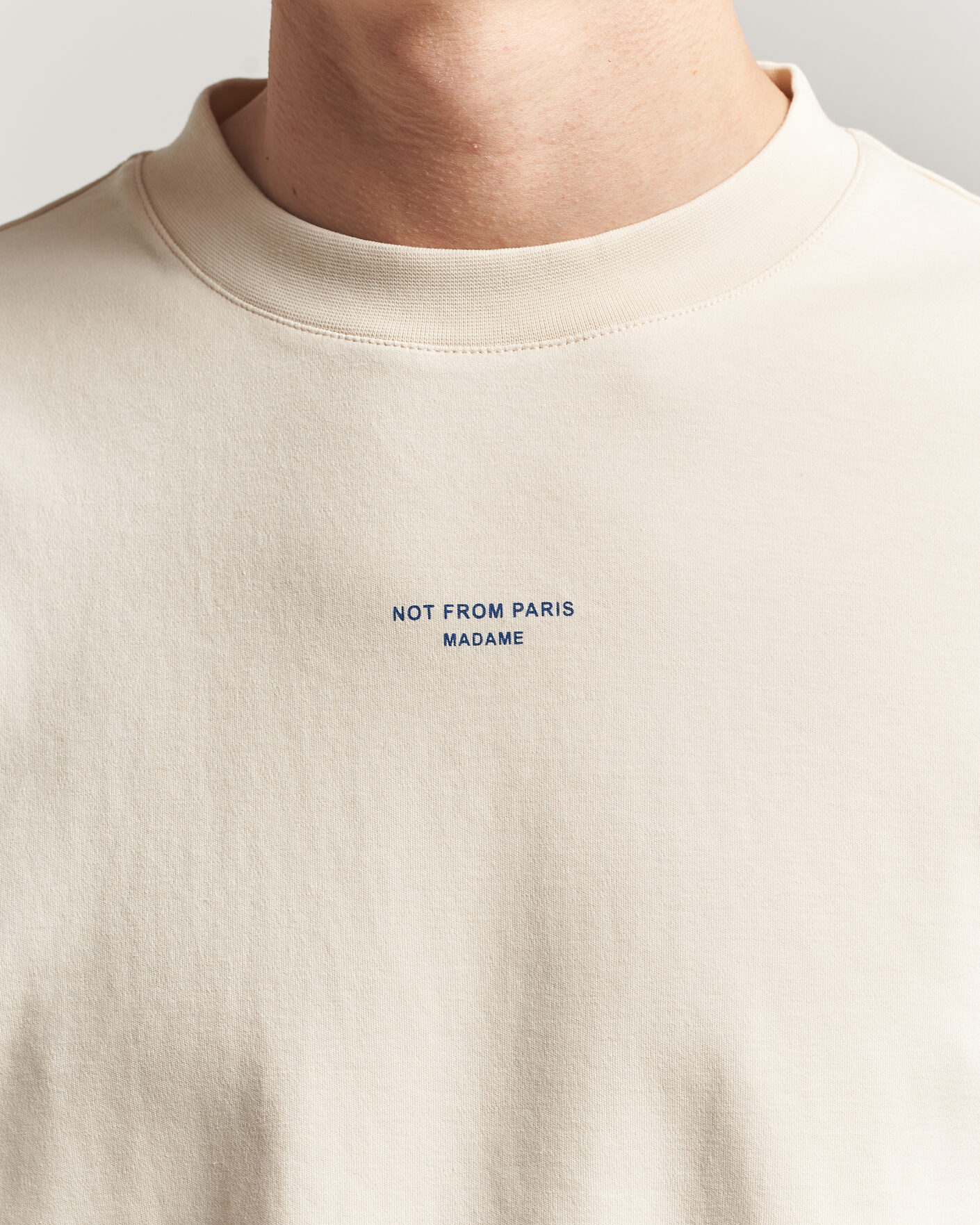 Herren | T-Shirts | Drôle de Monsieur | Classic Slogan T-Shirt Sand