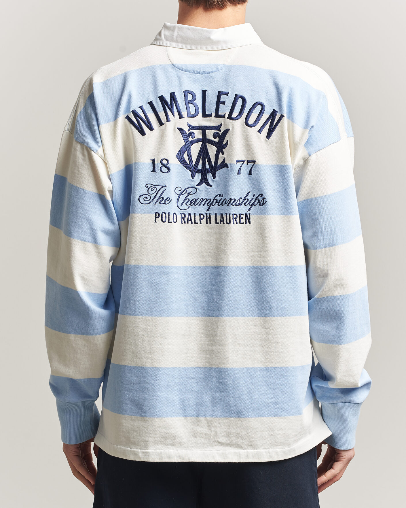 Herren | Pullover | Polo Ralph Lauren | Striped Rugby Pullover Office Blue/Deckwash White