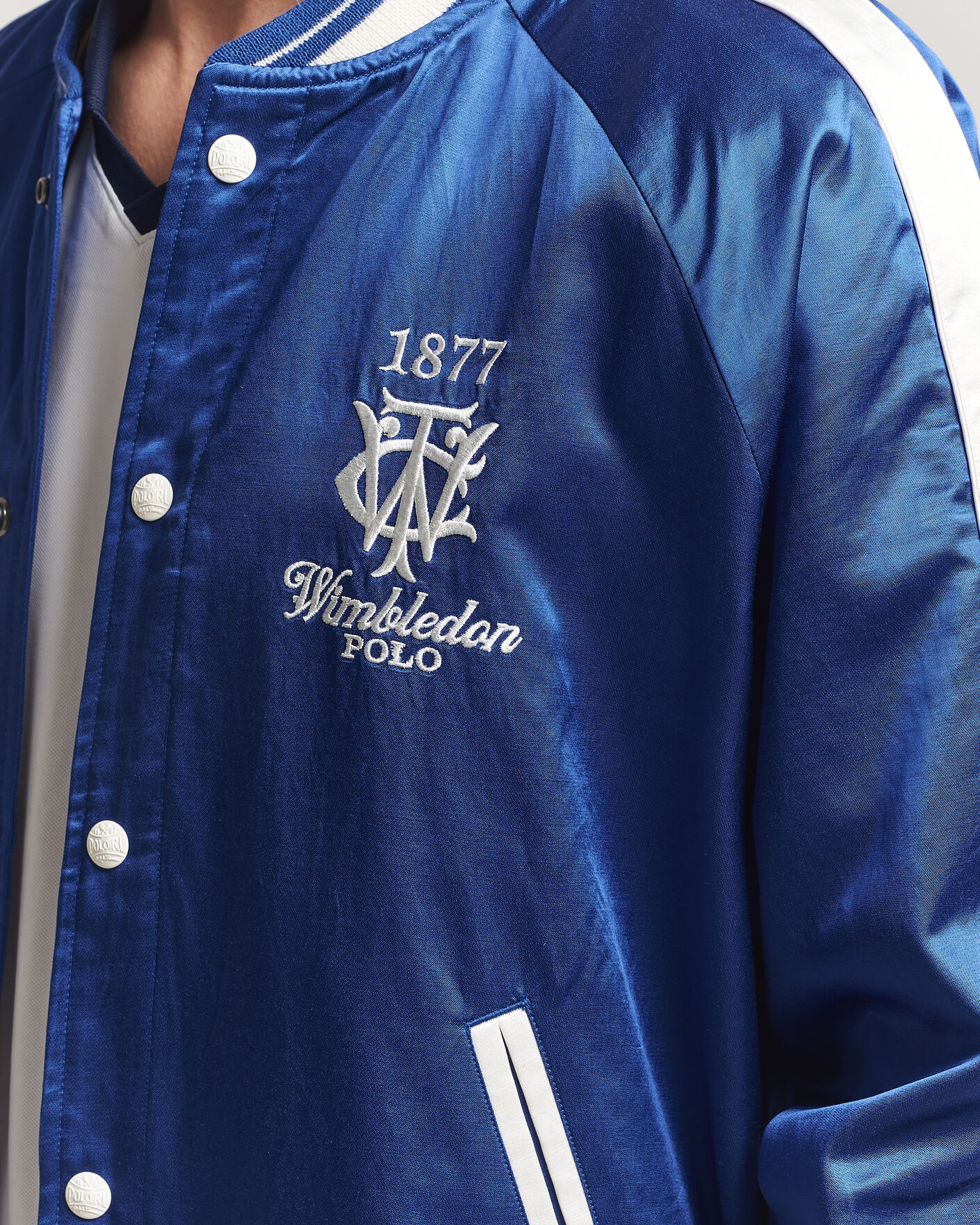 Herren | Jacken | Polo Ralph Lauren | Championship Bomber Jacket Graphic Royal/White