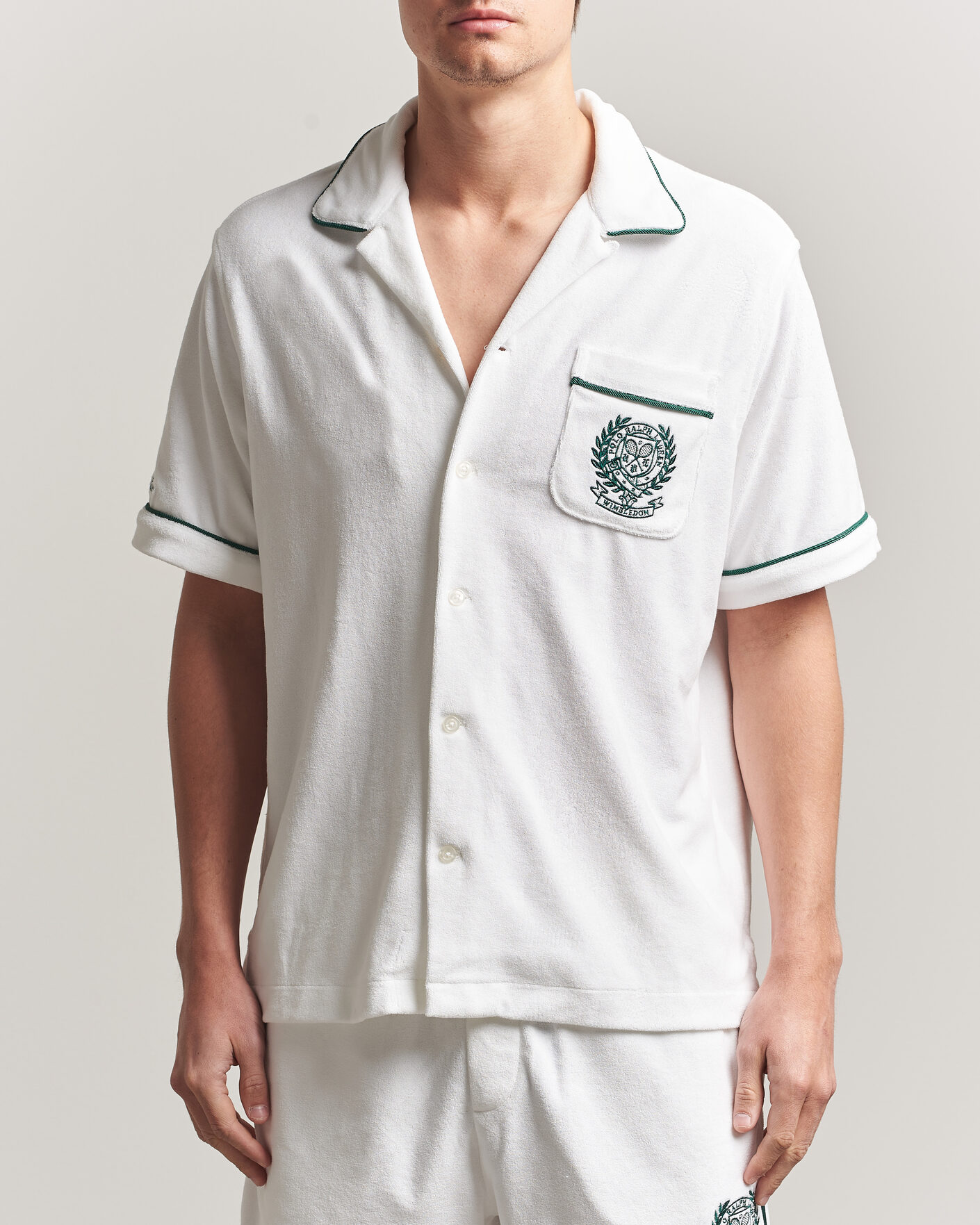 Herren | Hemden | Polo Ralph Lauren | Terry Short Sleeve Shirt White