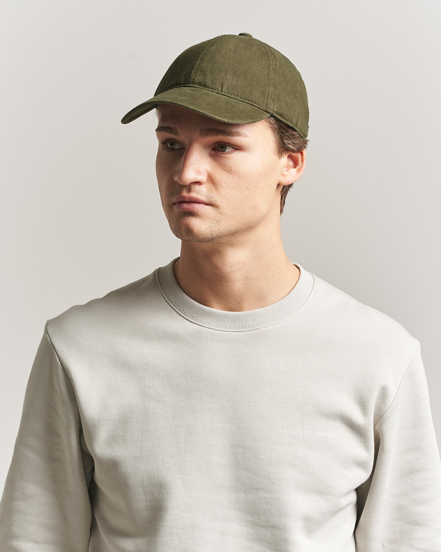 Herren | Hüte & Mützen | Tiger of Sweden | Hent Washed Cap Kalamata Green