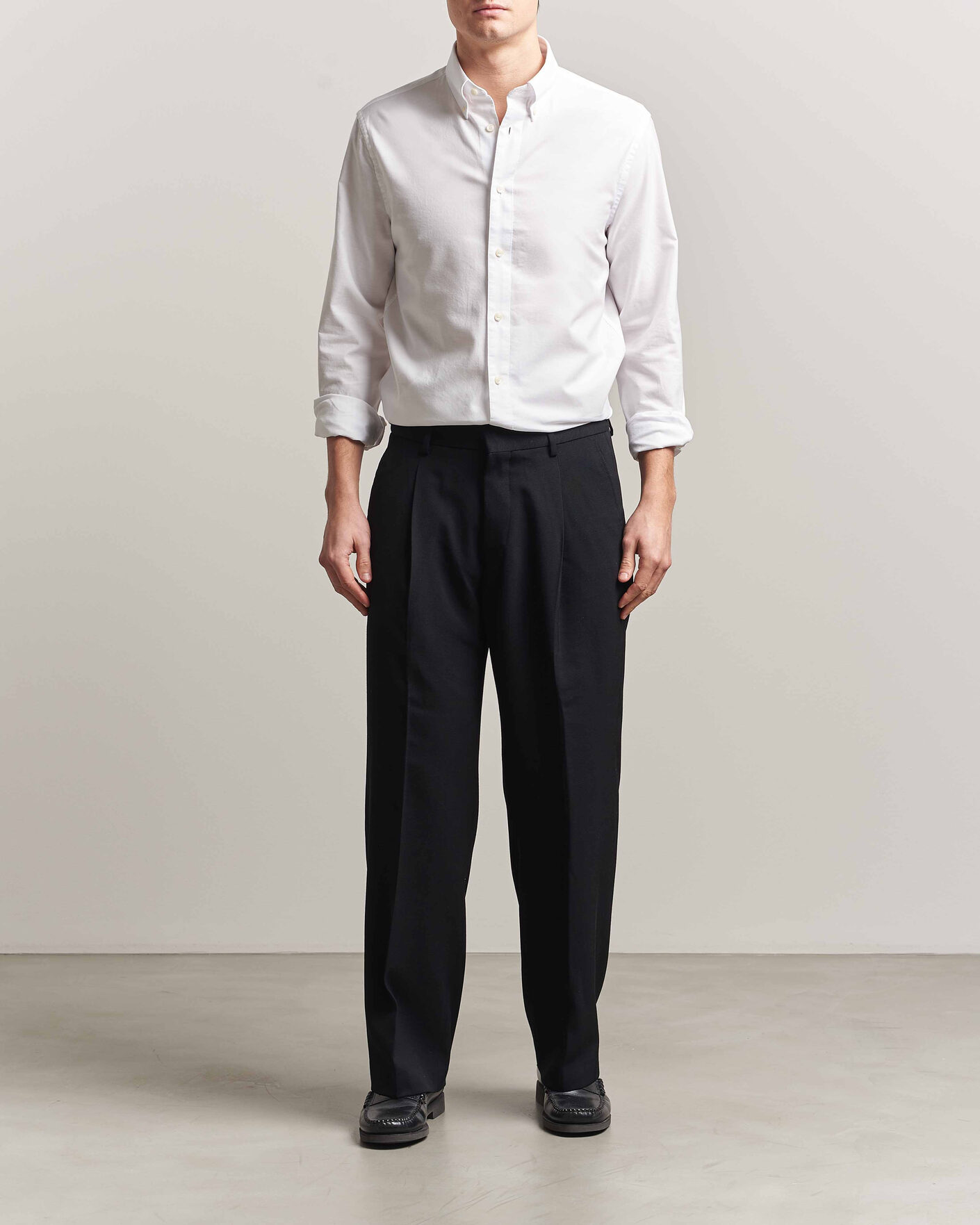 Herren | Hemden | Tiger of Sweden | Bjorn Oxford Shirt Pure White