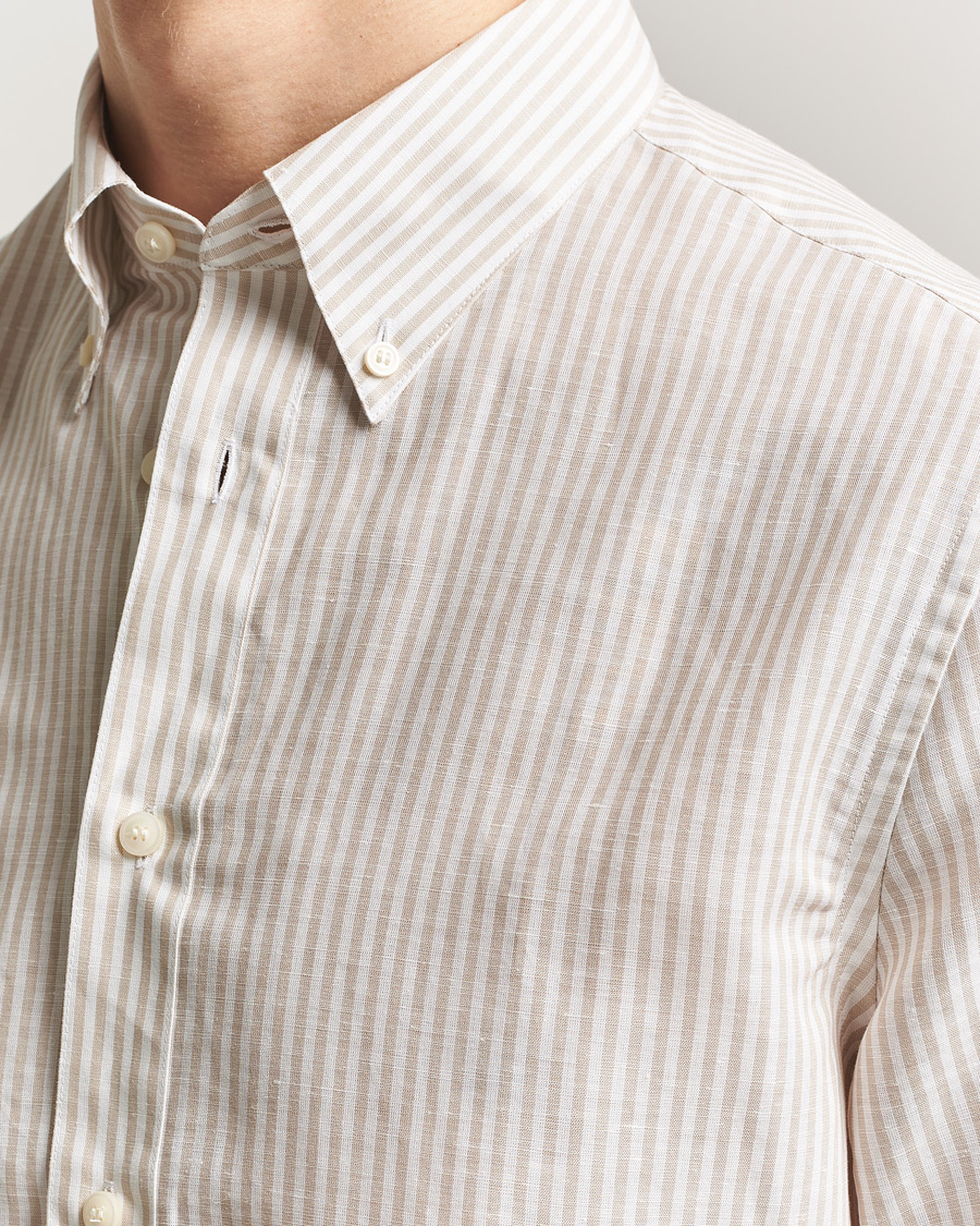 Herren | Hemden | Tiger of Sweden | Bjorn Cotton/Linen Striped Shirt Tehina