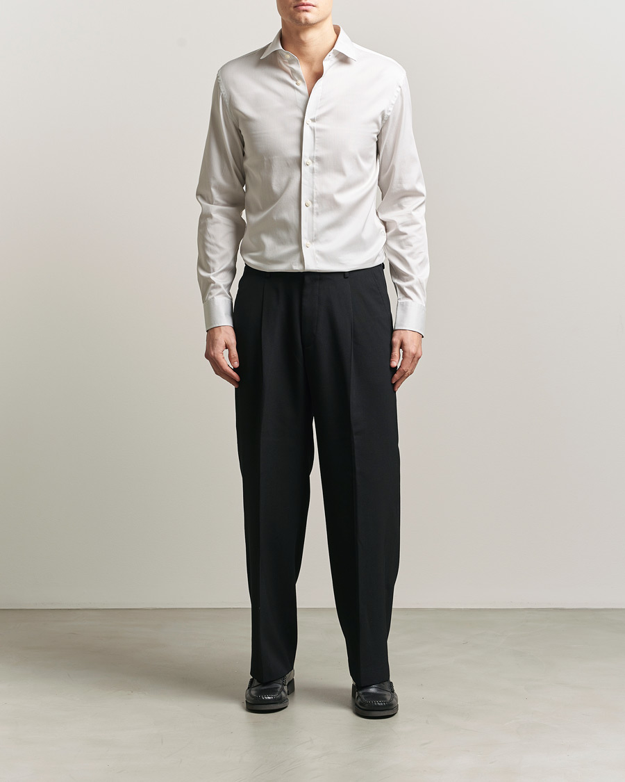 Herren | Hemden | Tiger of Sweden | Adley Cotton Striped Shirt Seline Grey