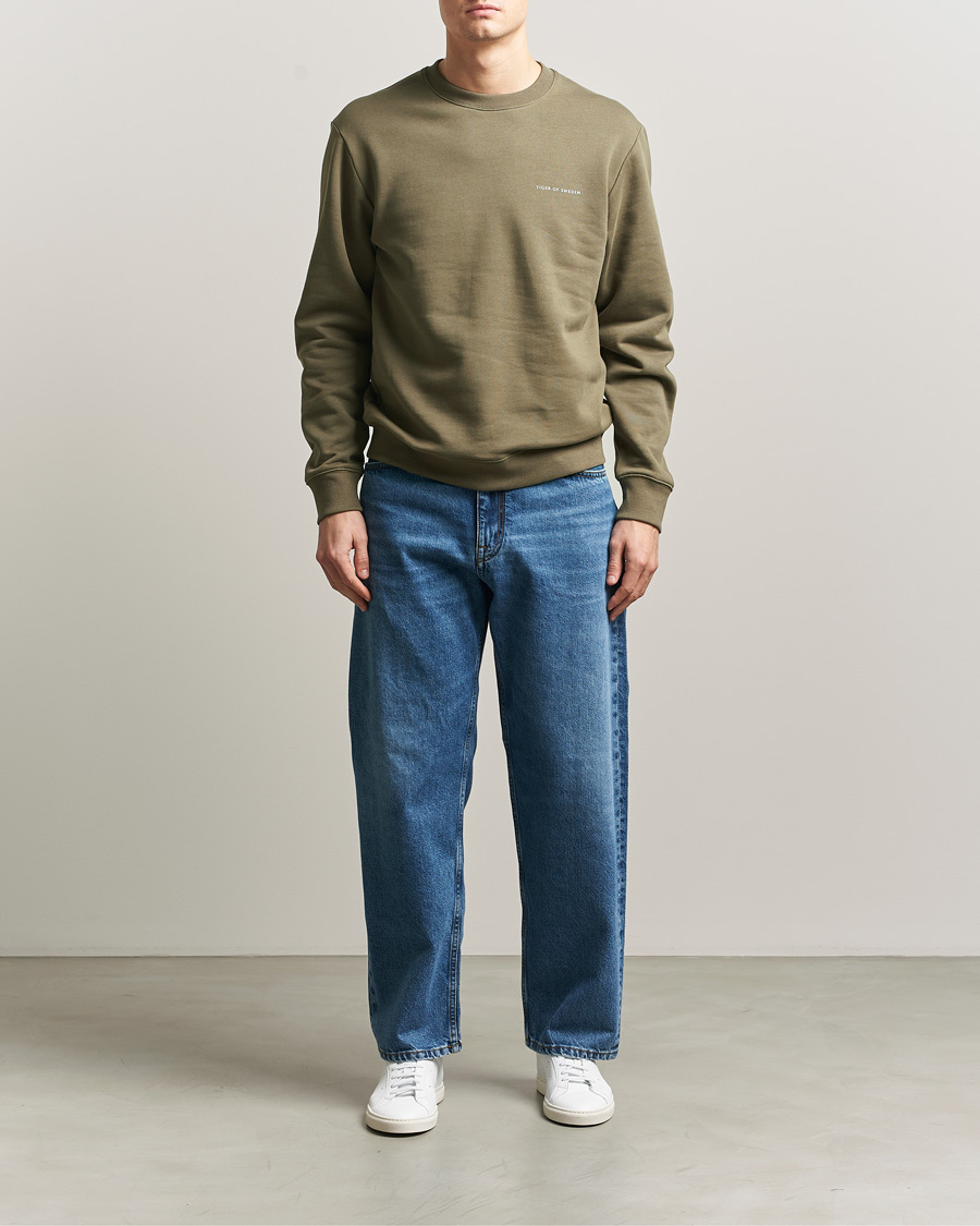 Herren | Pullover | Tiger of Sweden | Emerson Crew Neck Sweatshirt October Sage