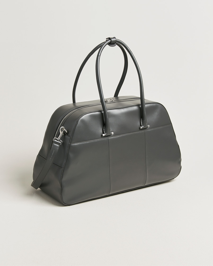 Herren | Taschen | Tiger of Sweden | Navisa Smooth Leather Weekendbag Jet Grey