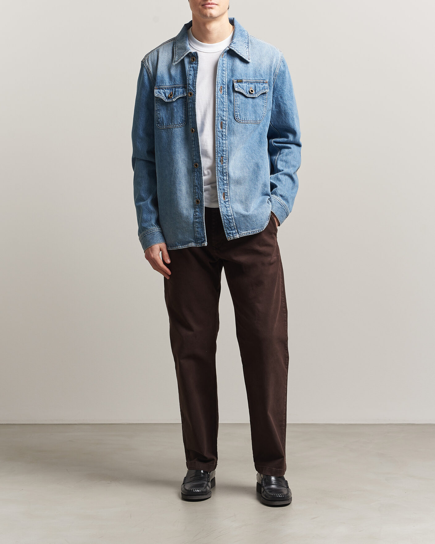 Herren | Jacken | Tiger of Sweden | Get Denim Jacket Light Blue