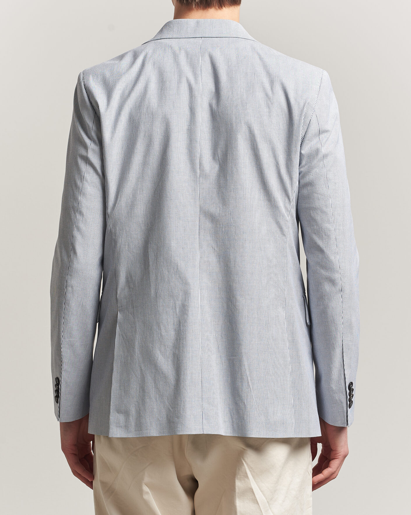 Herren | Sakkos | Tiger of Sweden | Ease Cotton Double Breasted Blazer Thunder Blue
