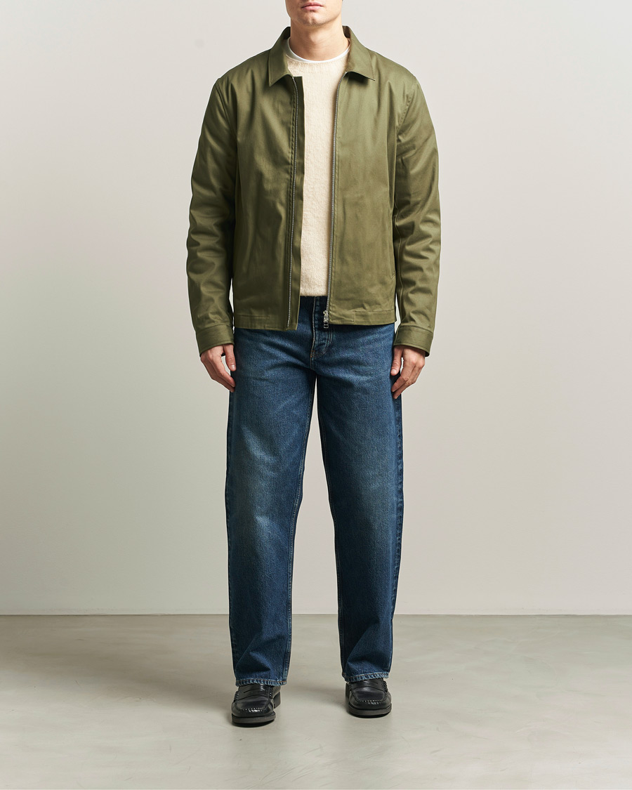 Herren | Hemden | Tiger of Sweden | Barnaby Cotton Overshirt Kalamata Green