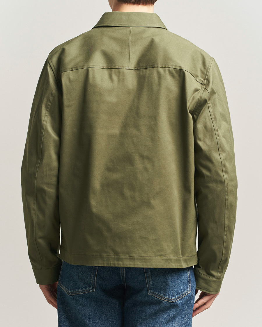 Herren | Hemden | Tiger of Sweden | Barnaby Cotton Overshirt Kalamata Green