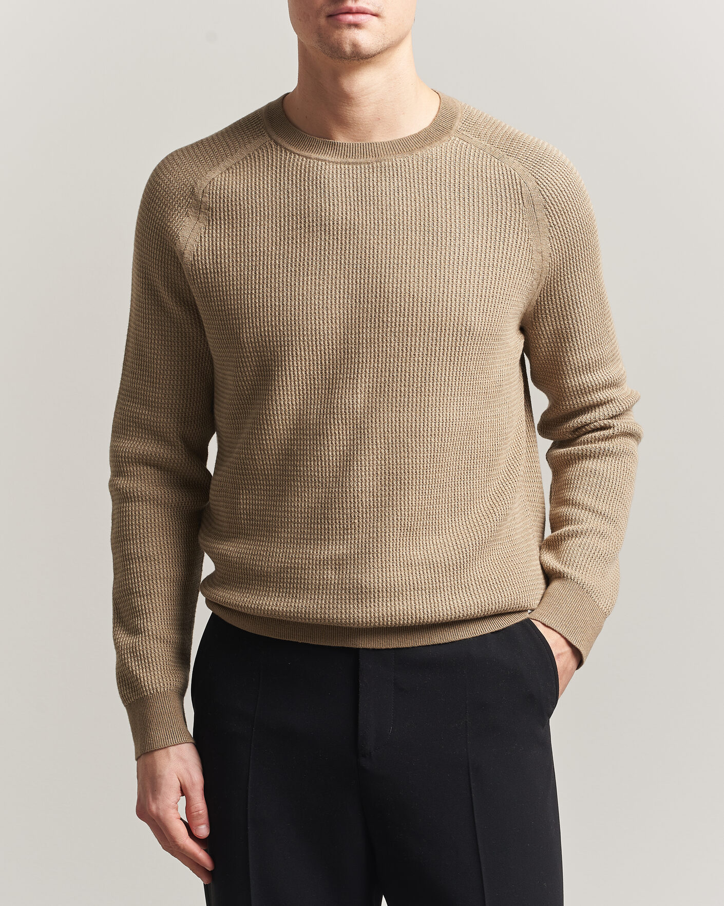 Herren | Pullover | Tiger of Sweden | Martin Knitted Sweater Umber Brown