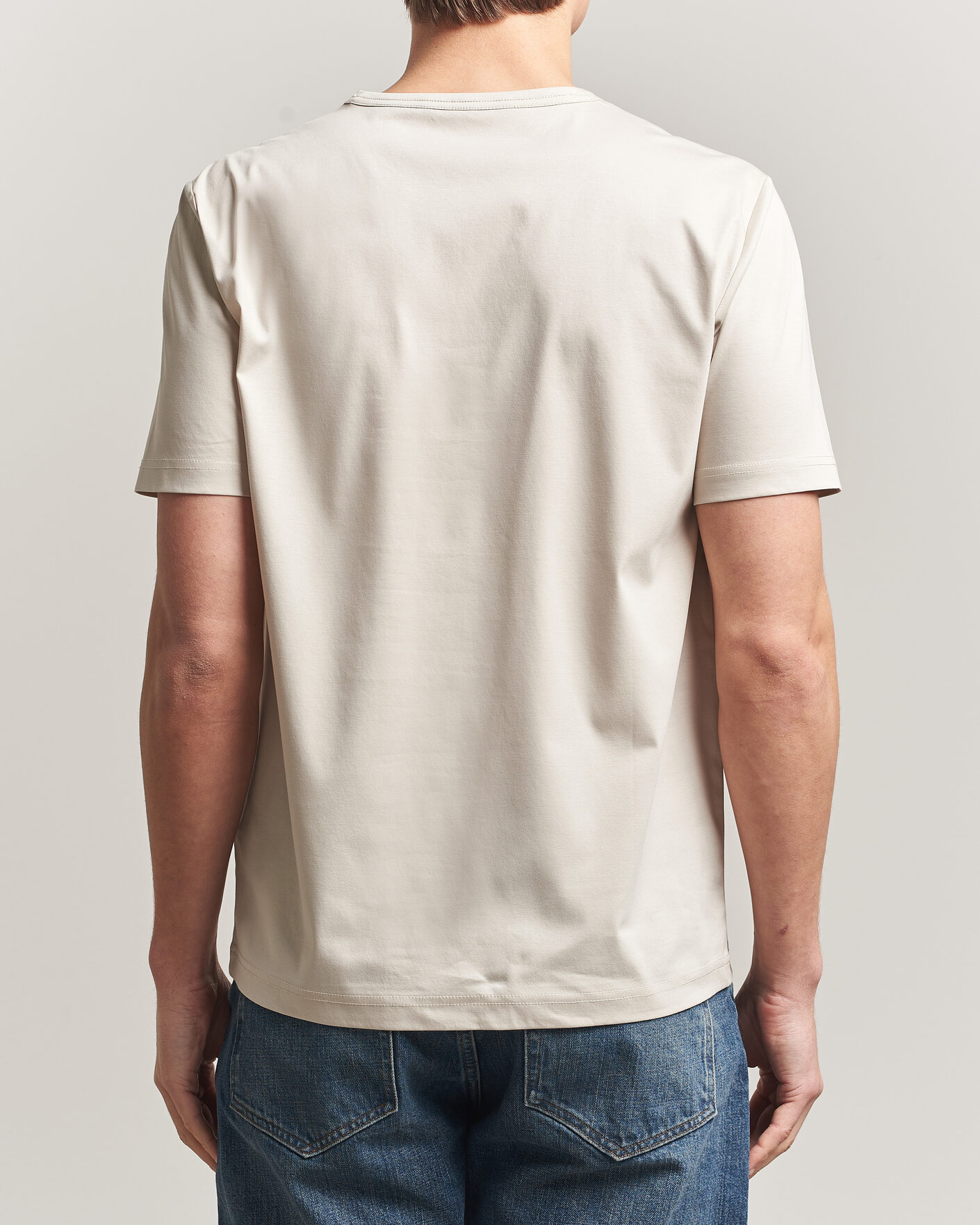 Herren | T-Shirts | Tiger of Sweden | Olaf Mercerized Cotton T-Shirt Seline Grey