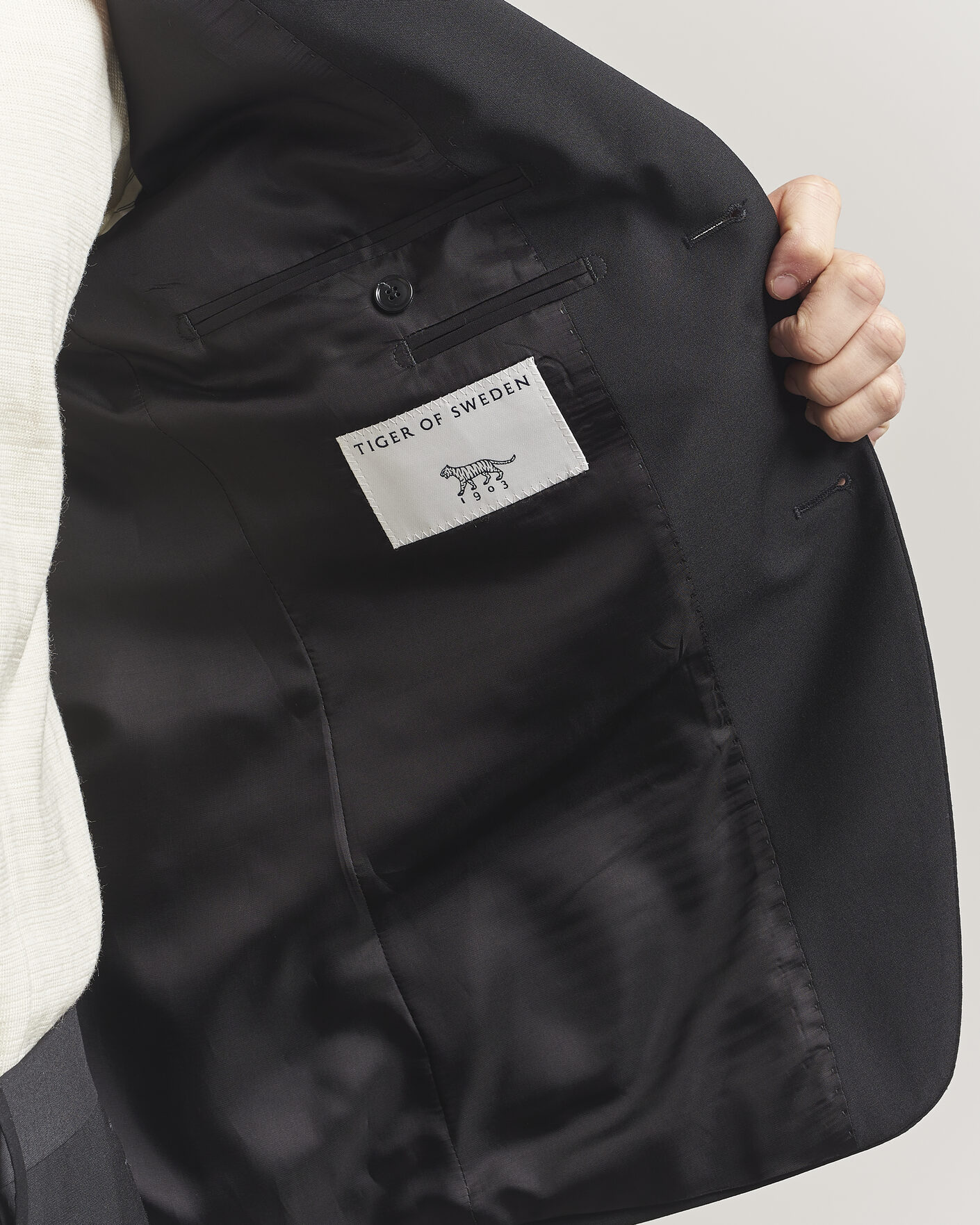 Herren | Sakkos | Tiger of Sweden | Jamie Wool Travel Suit Blazer Black