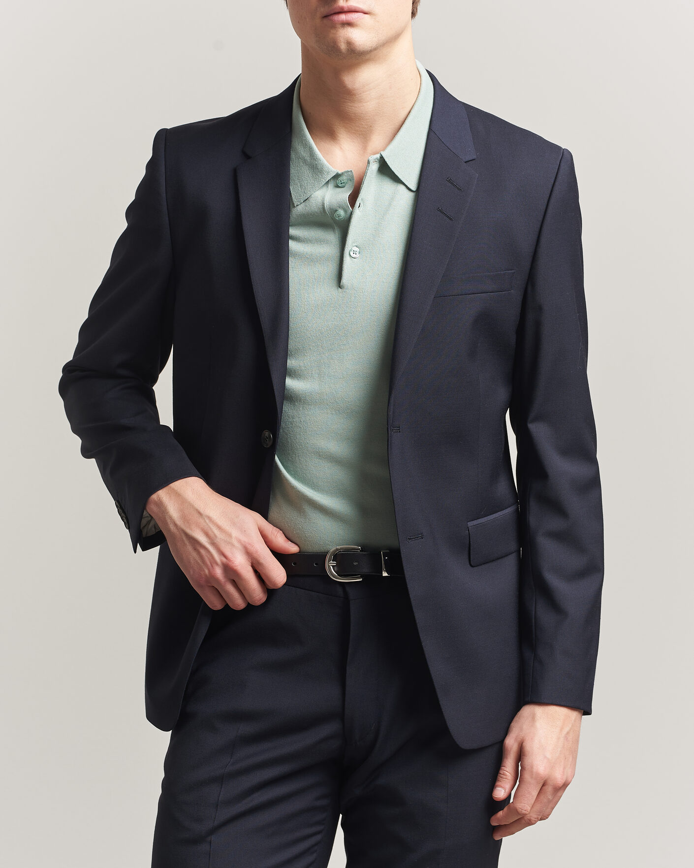 Herren | Sakkos | Tiger of Sweden | Jamie Wool Travel Suit Blazer Dark Ink