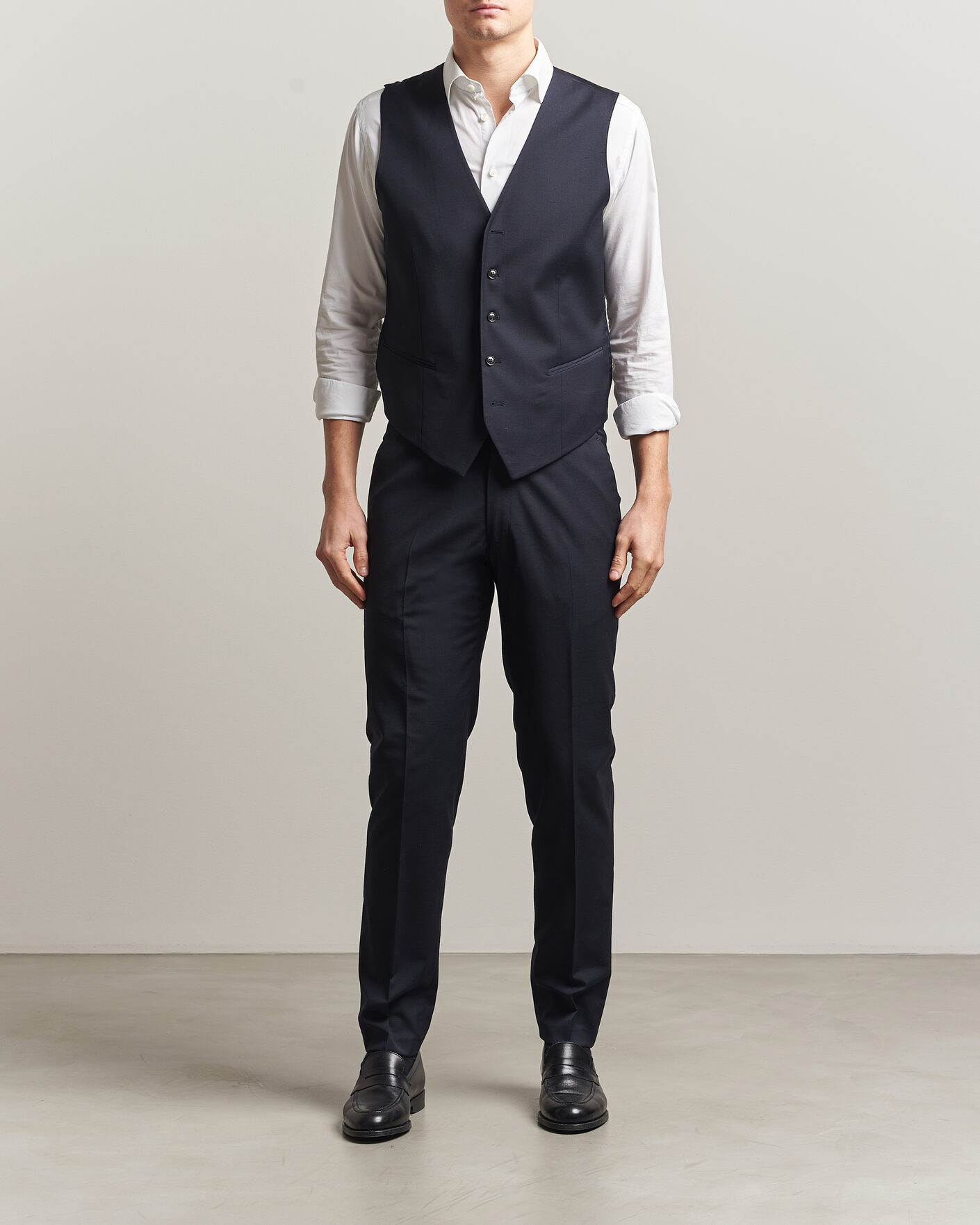 Herren | Westen | Tiger of Sweden | Winston Wool Travel Waistcoat Dark Ink