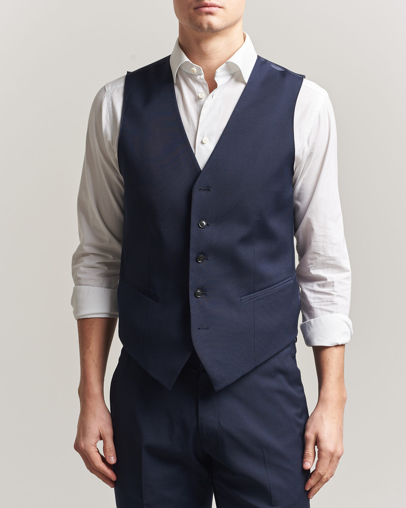 Herren | Westen | Tiger of Sweden | Winston Wool Travel Waistcoat Royal Blue