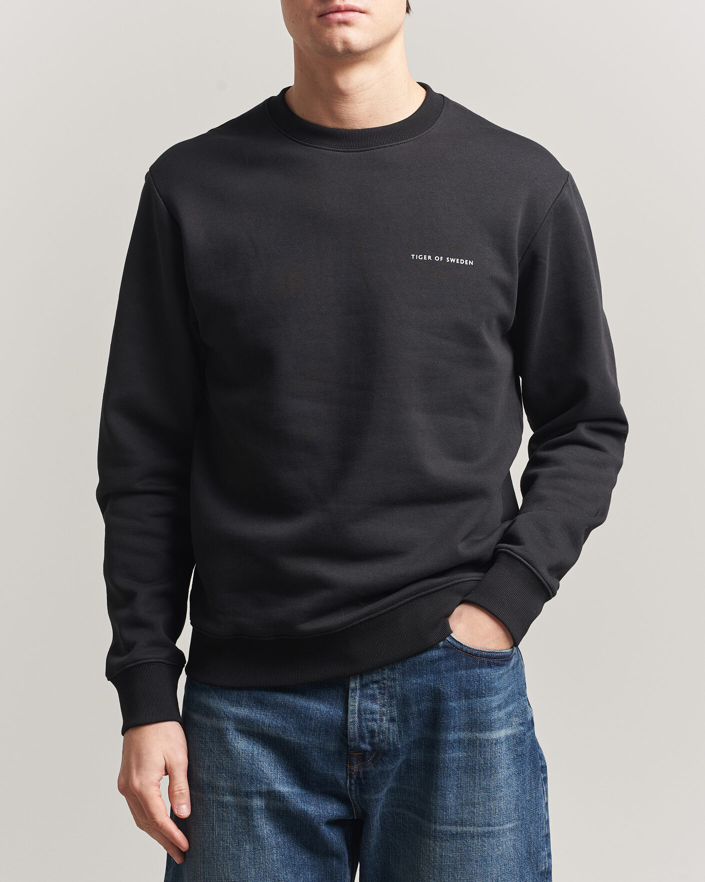 Herren | Pullover | Tiger of Sweden | Emerson Crew Neck Sweatshirt Black