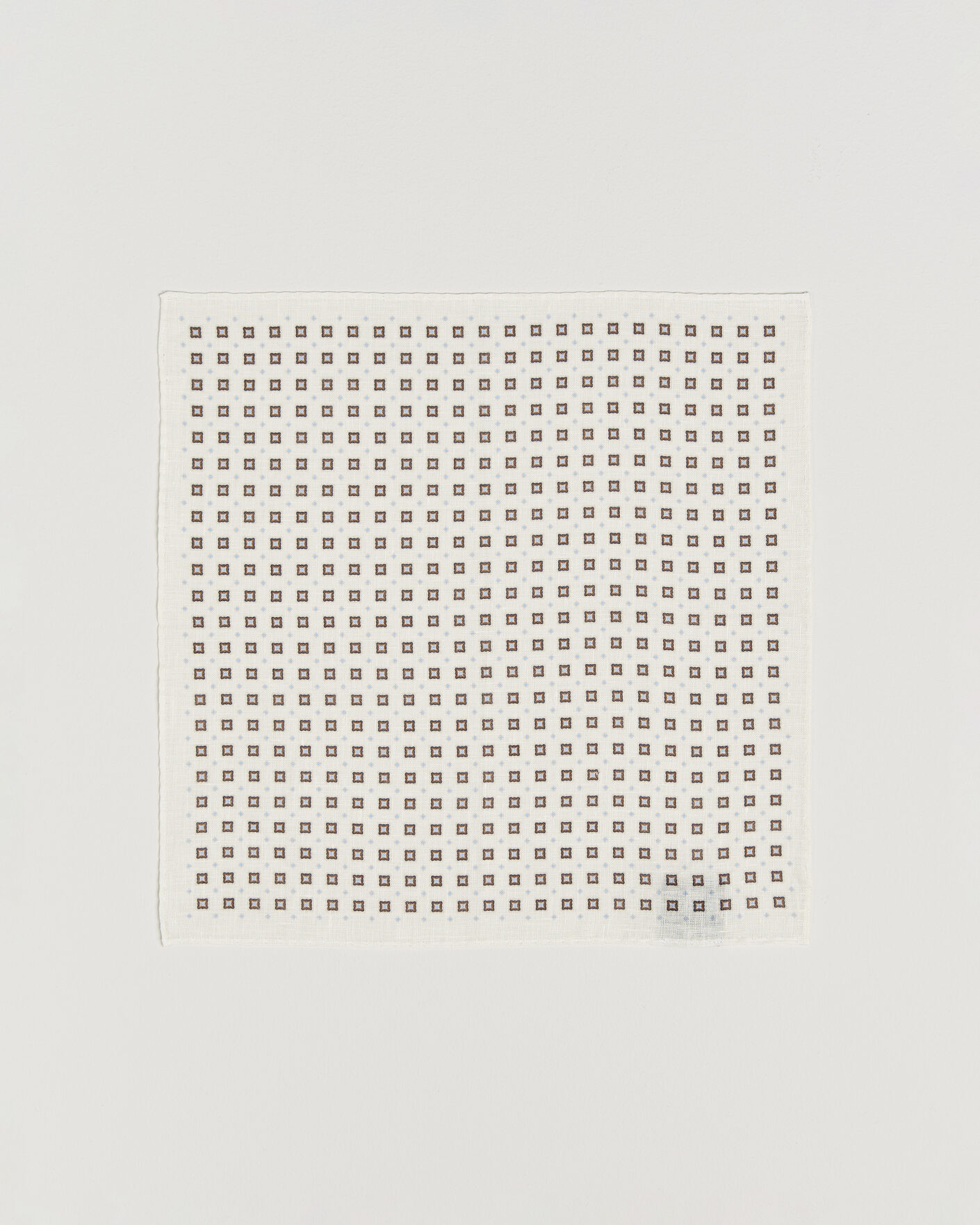 Herren | Einstecktücher | Amanda Christensen | Linen Medallion Pocket Square Cream