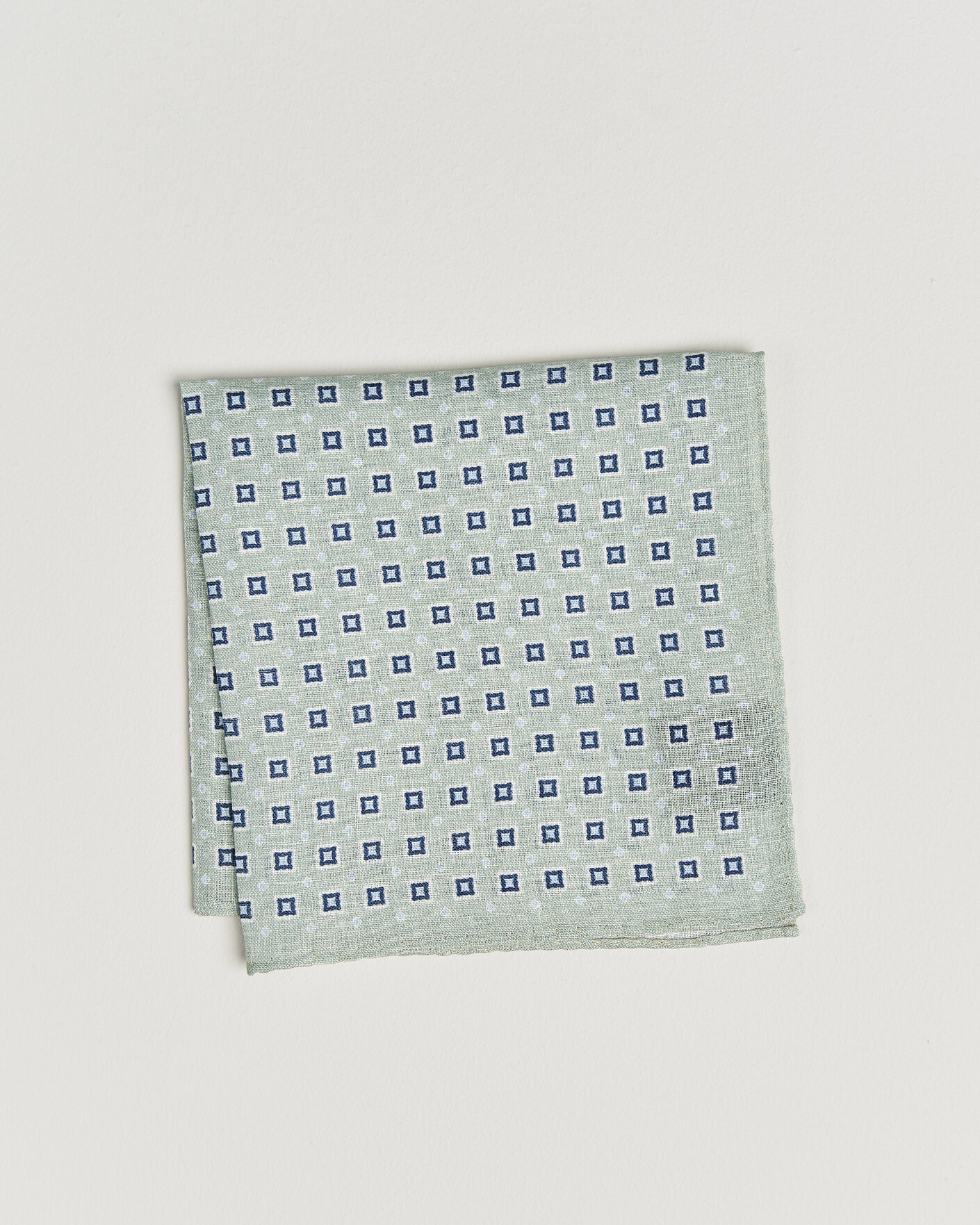 Herren | Einstecktücher | Amanda Christensen | Linen Medallion Pocket Square Green
