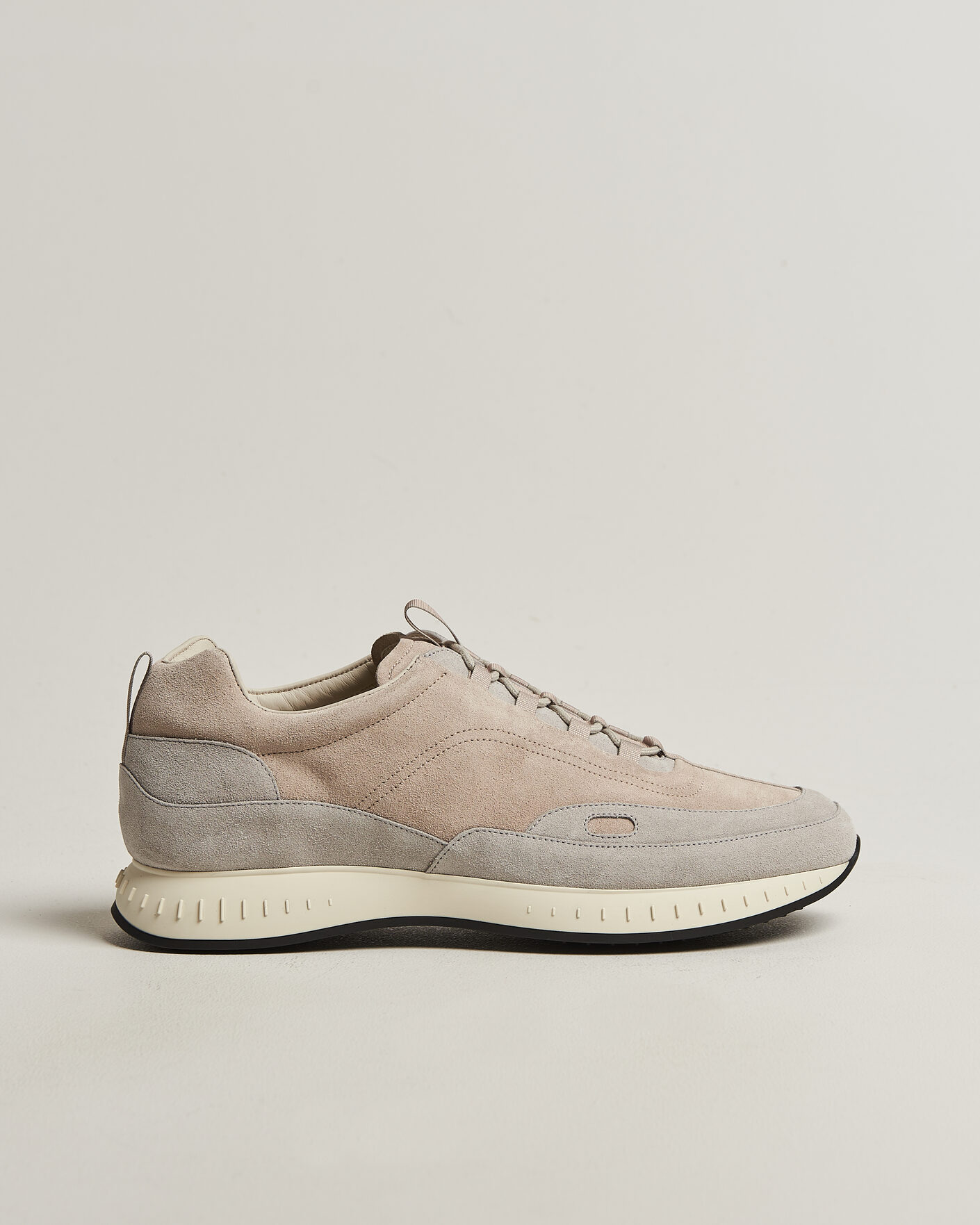 Herren | Sneaker | John Lobb | Laced Running Sneakers Sand Suede