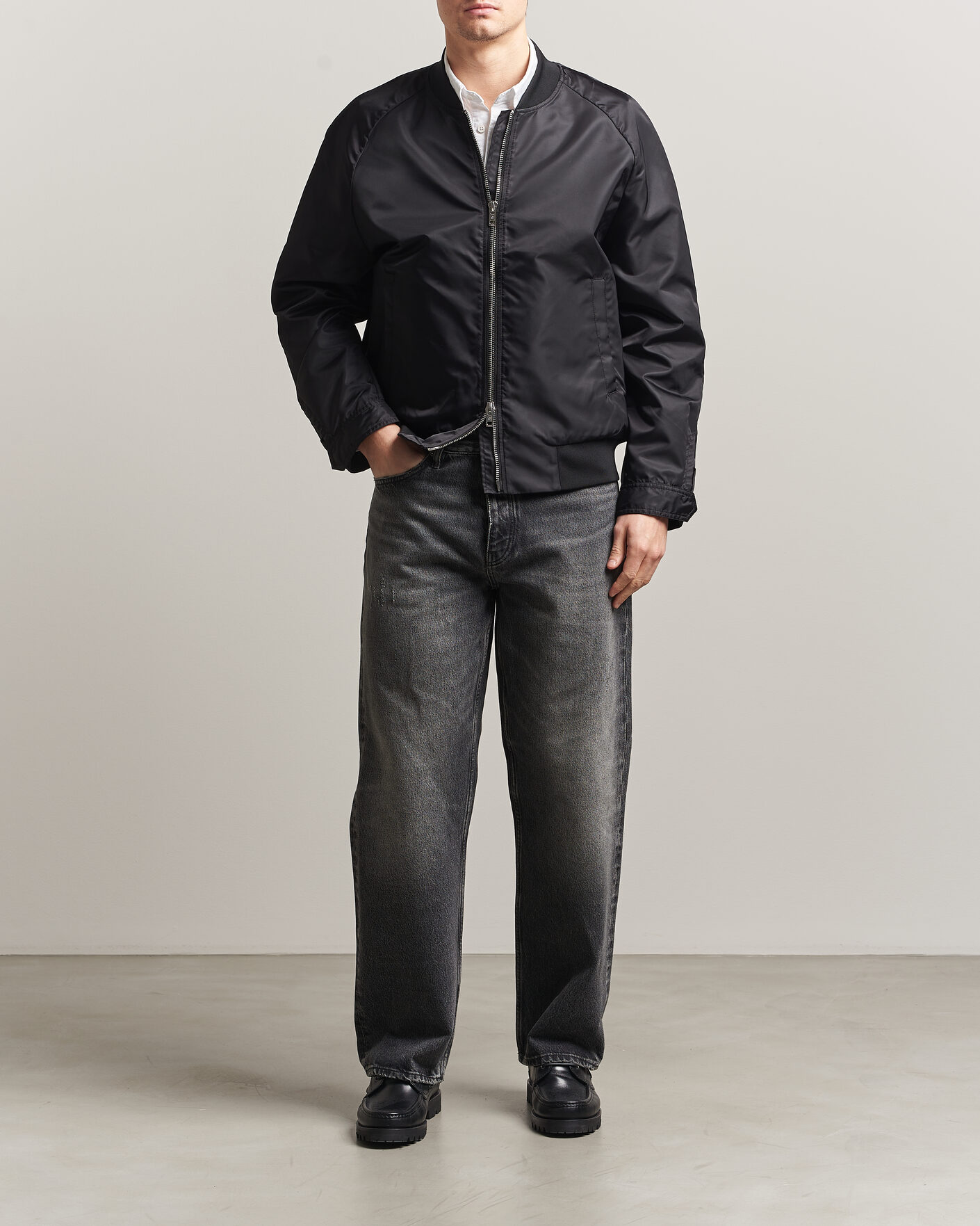 Herren | Jacken | Filippa K | Technical Bomber Jacket Black