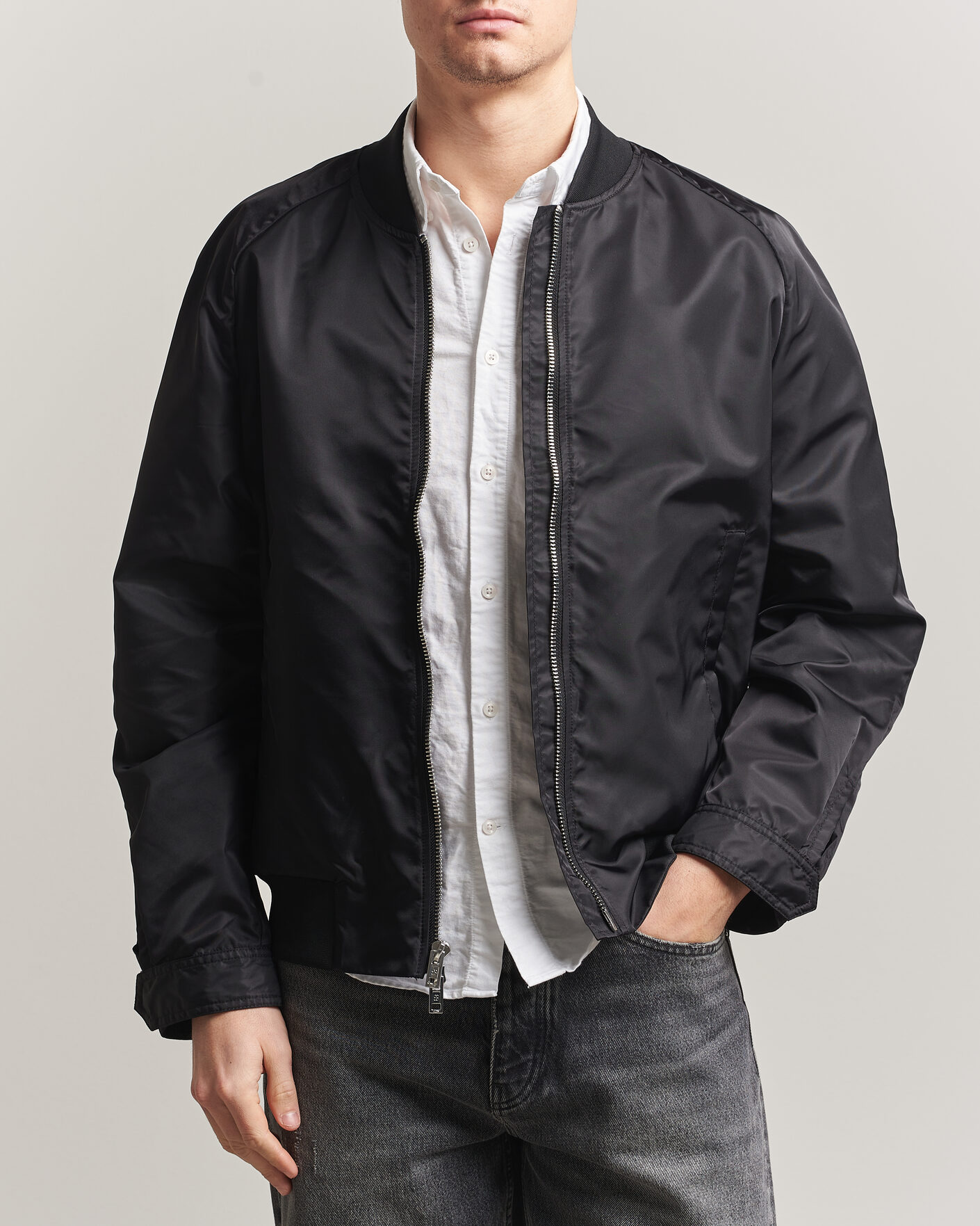 Herren | Jacken | Filippa K | Technical Bomber Jacket Black