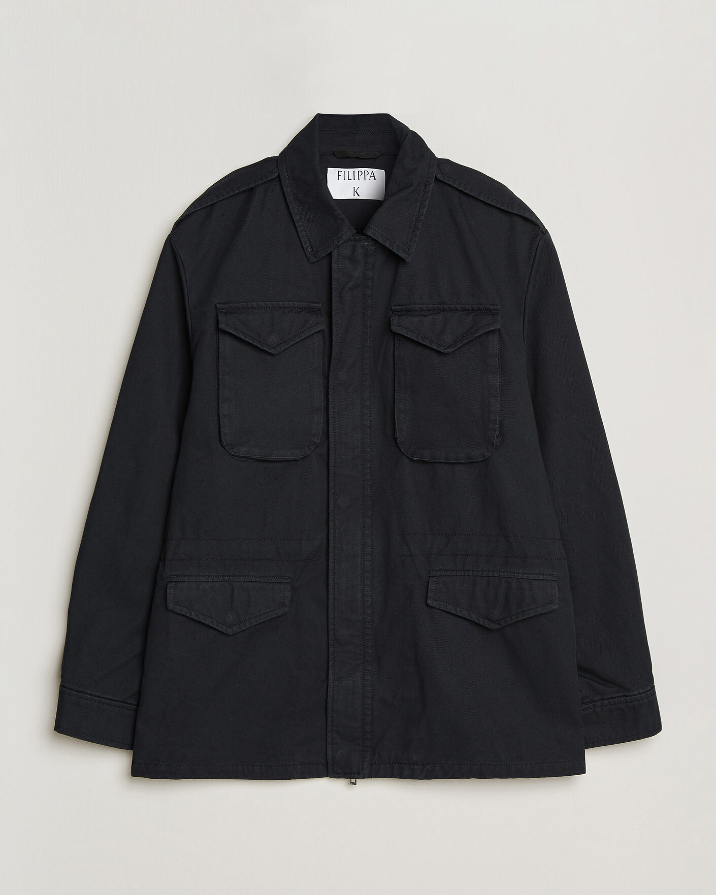 Herren | Jacken | Filippa K | Cotton Field Jacket Black