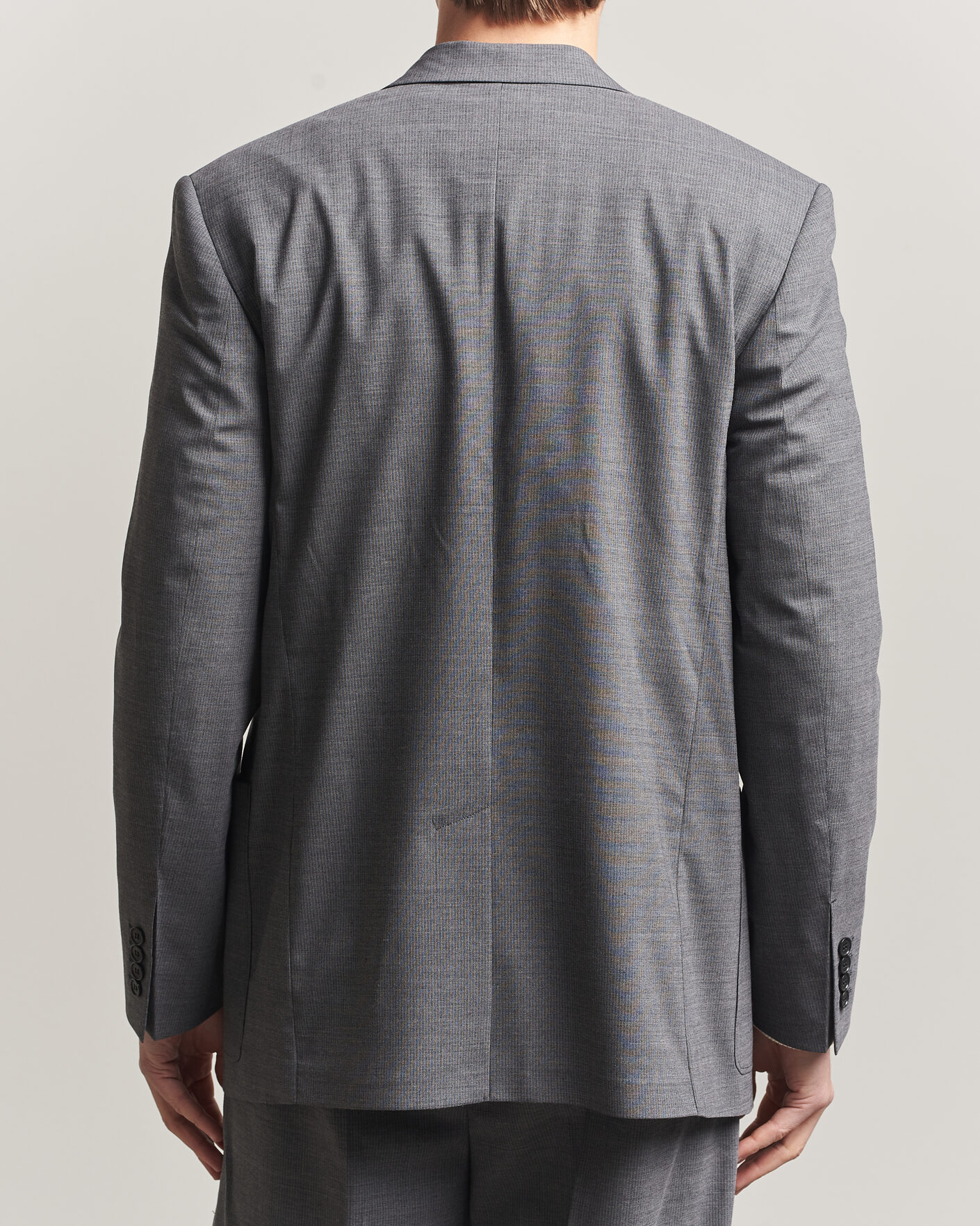 Herren | Sakkos | Filippa K | Michael Wool Pinstriped Double Breasted  Blazer Mid Grey