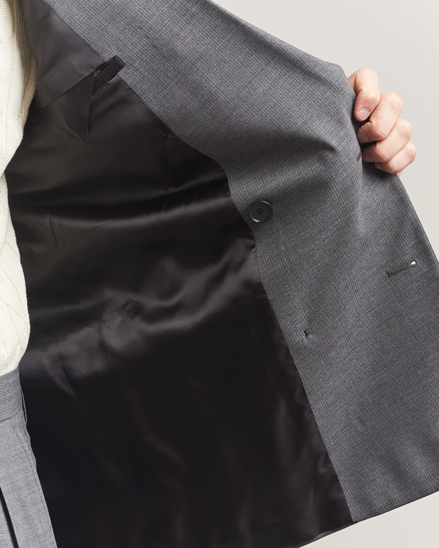 Herren | Sakkos | Filippa K | Michael Wool Pinstriped Double Breasted  Blazer Mid Grey