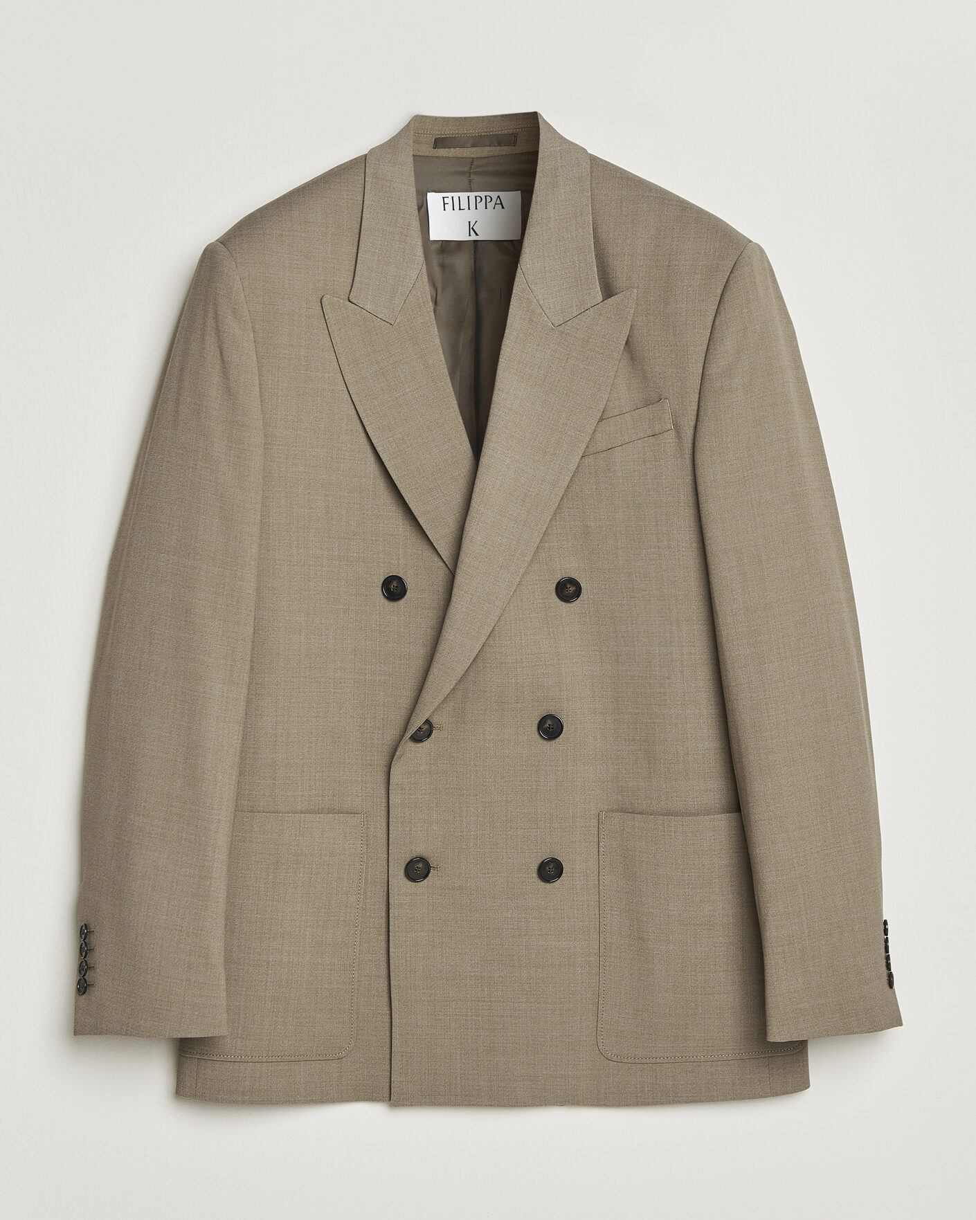 Herren | Sakkos | Filippa K | Michael Wool Double Breasted Blazer Light Driftwood