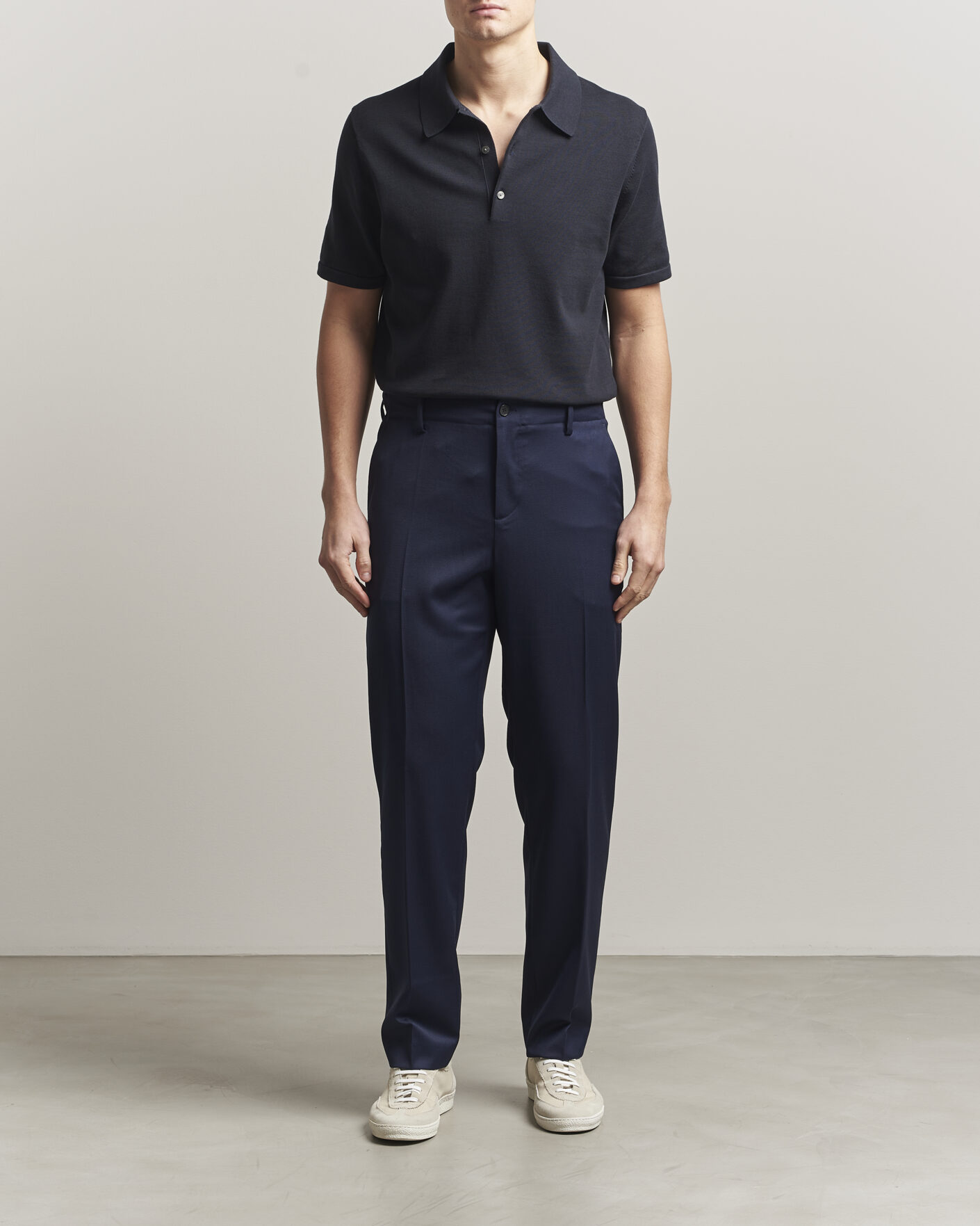 Herren | Hosen | Filippa K | Troy Tailored Drawstring Trousers Ink Navy