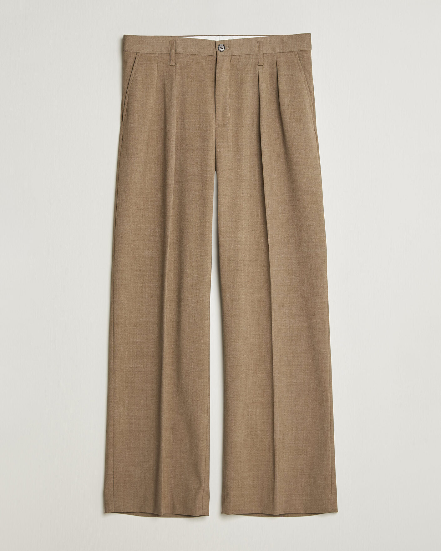 Herren |  | Filippa K | Milo Wide Wool Trousers Light Driftwood